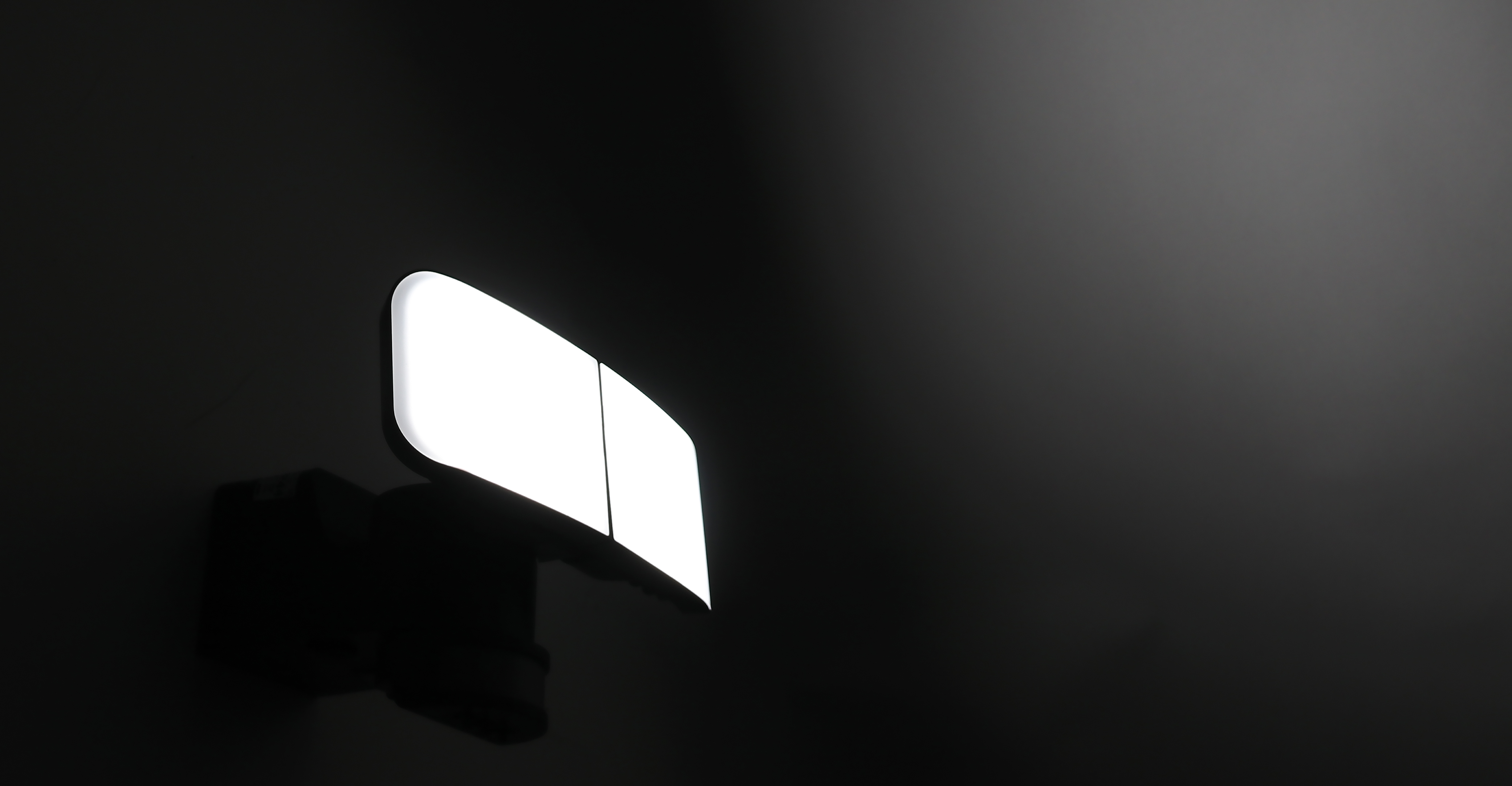 Solar-LED-Wandleuchte 872-S-G, 12 W, 6500 K, 900 lm, kaltweiß, IP44, grau