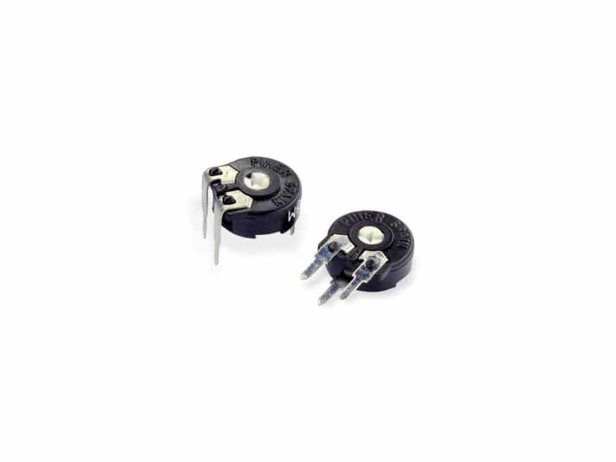 PIHER Potentiometer PT-10, 500 Ω, stehend