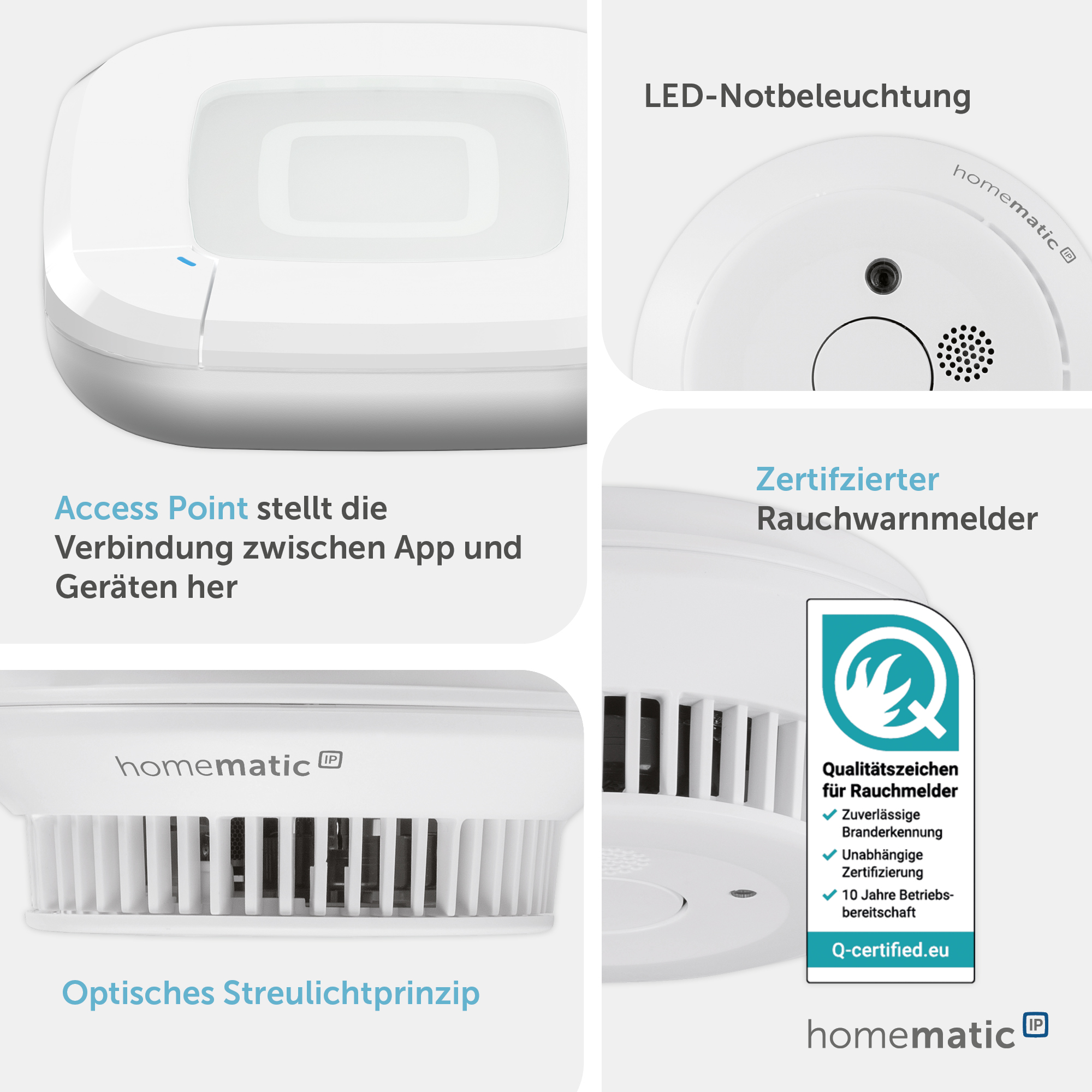 HOMEMATIC IP 162162A0 Starterset Rauchwarnmelder