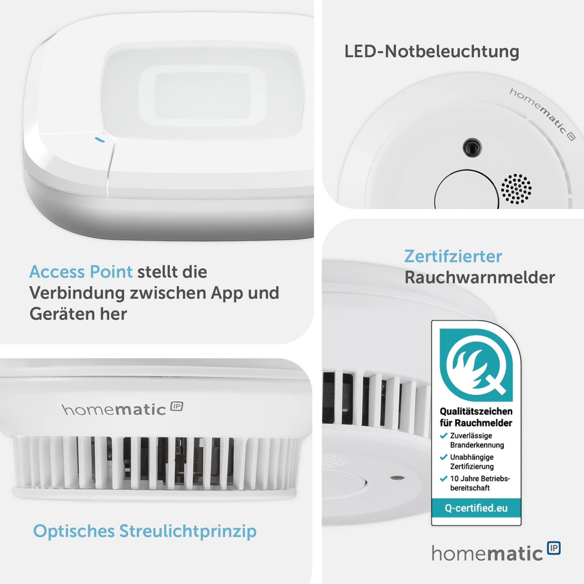 HOMEMATIC IP 162162A0 Starterset Rauchwarnmelder