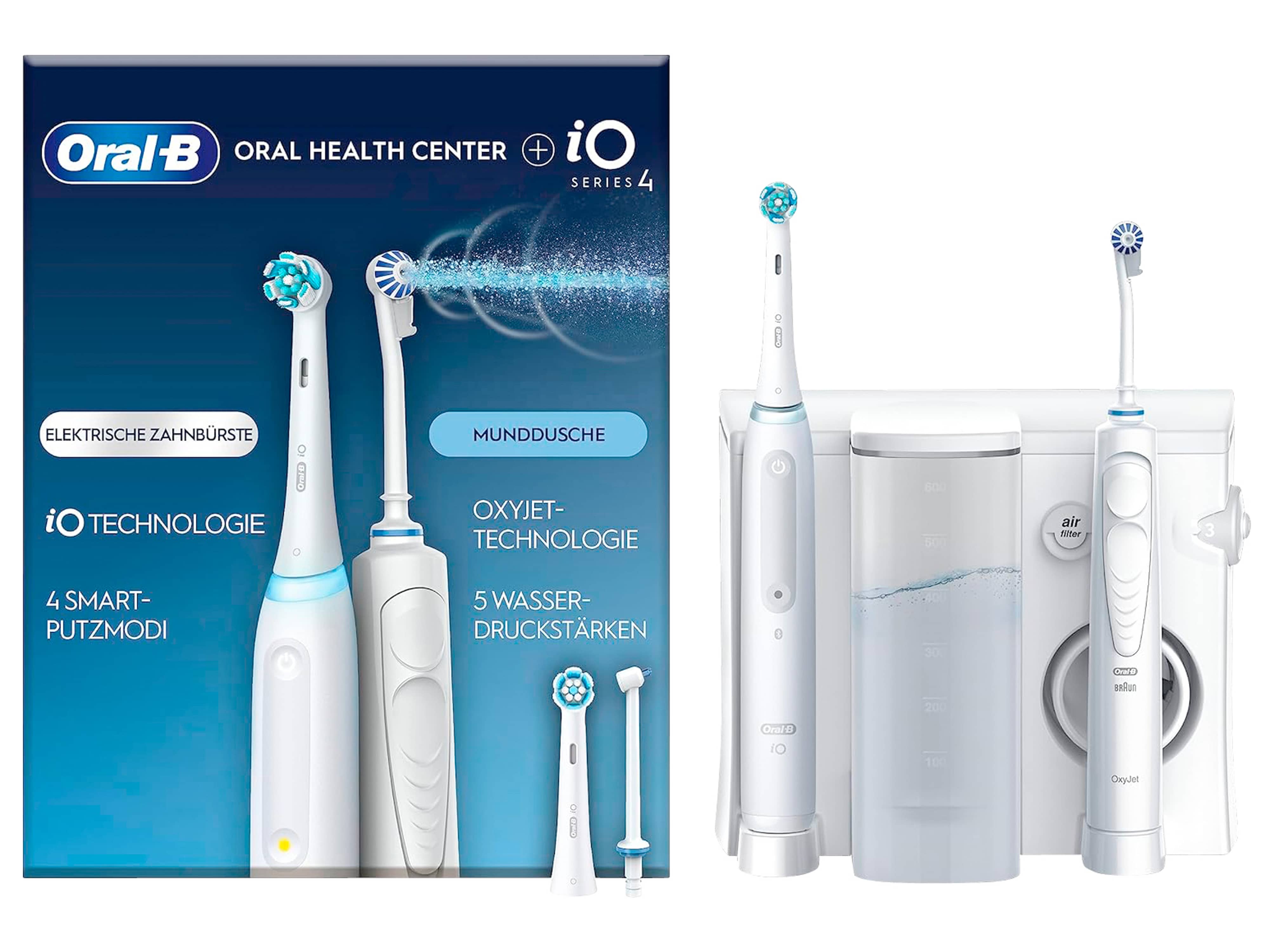 ORAL-B Elektrische Zahnbürste Oral Health Center + iO Series 4