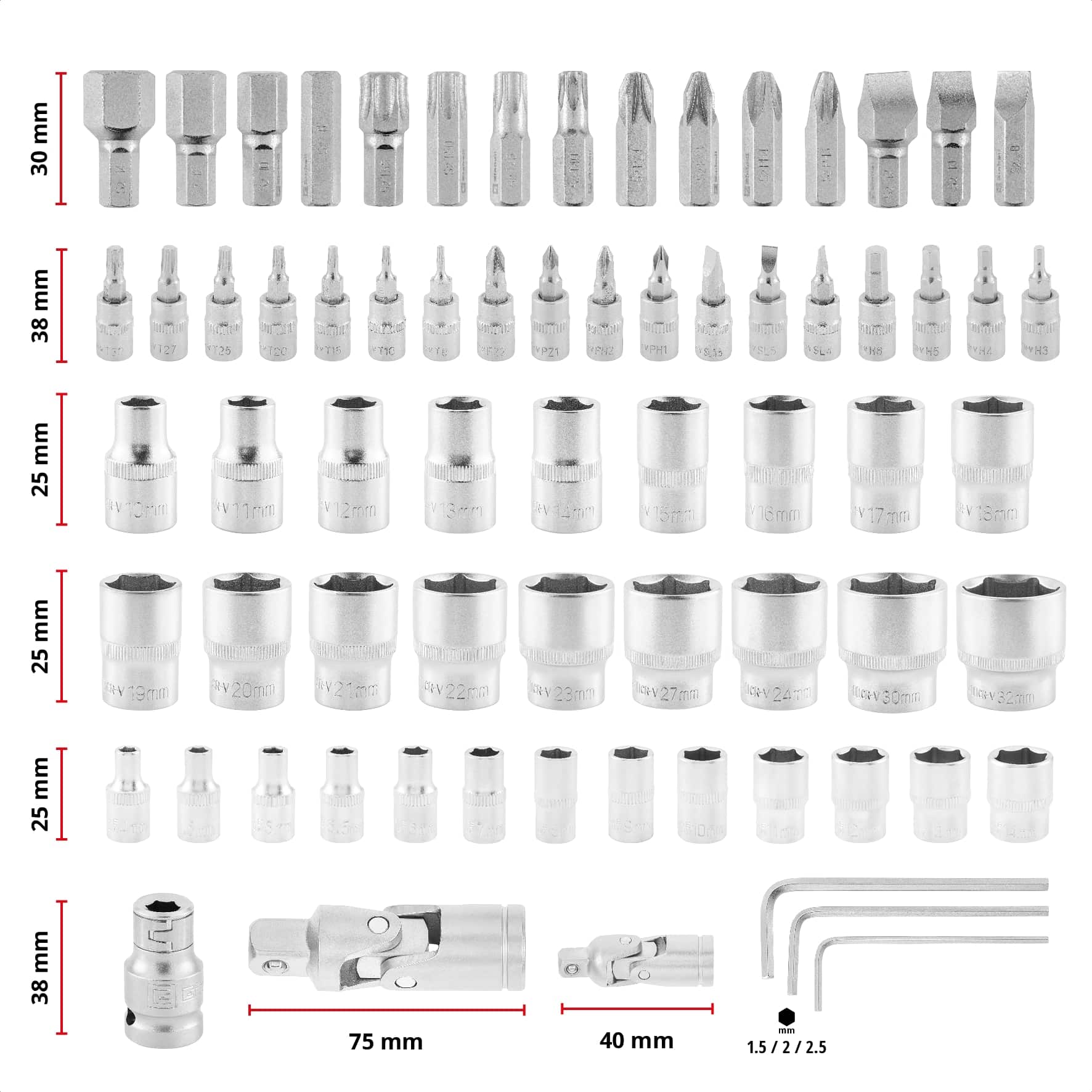 EINHELL Werkzeugkoffer Werkstatt, 370514, E-Case, 92-teilig EINHELL Werkzeugkoffer Werkstatt, 370514, E-CASE, 92-teilig
