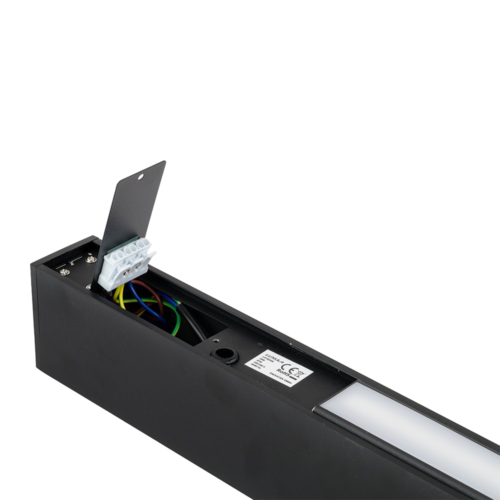 LUXULA LED-Büro-/Tresenleuchte, 30W, 3000/4000/6500K, EEK: E, 3600lm, IP20, schwarz