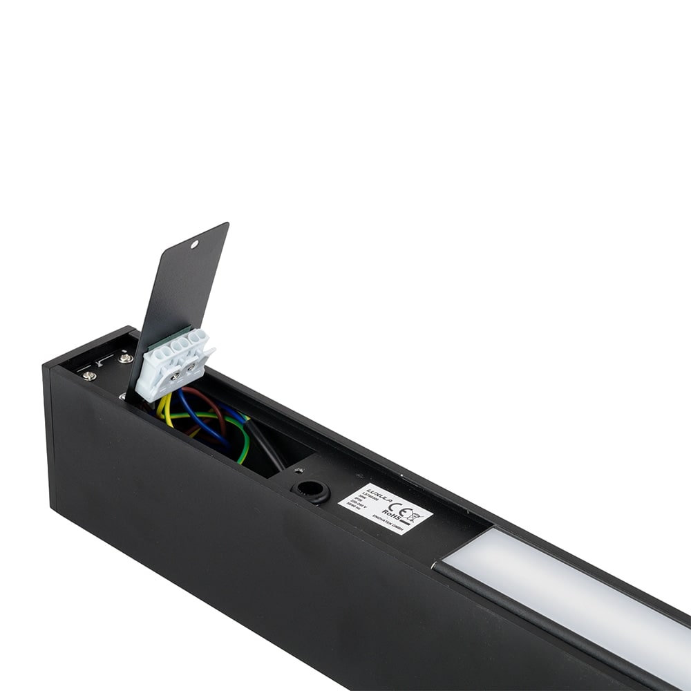 LUXULA LED-Büro-/Tresenleuchte, 30W, 3000/4000/6500K, EEK: E, 3600lm, IP20, schwarz