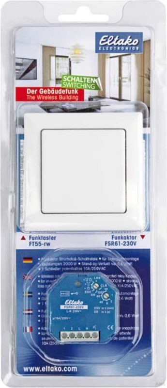 ELTAKO Blisterpack Schalten BPS55, FT55-wg + FSR61, 230V ELTAKO Blisterpack Schalten BPS55, FT55-wg + FSR61, 230V
