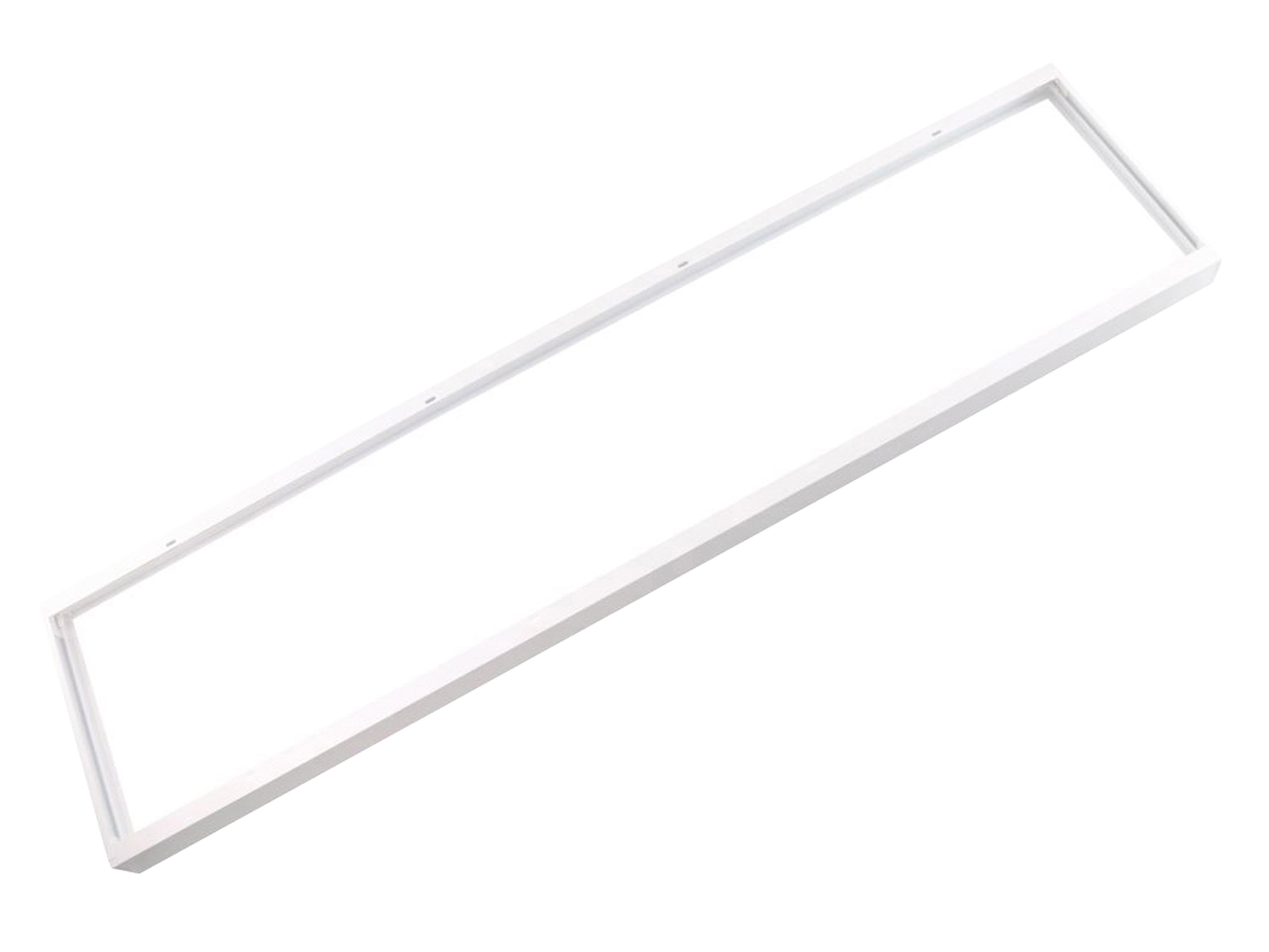 LUXULA LED-Panel Aufbaurahmen LX0716, 120x30 cm, steckbar, weiß