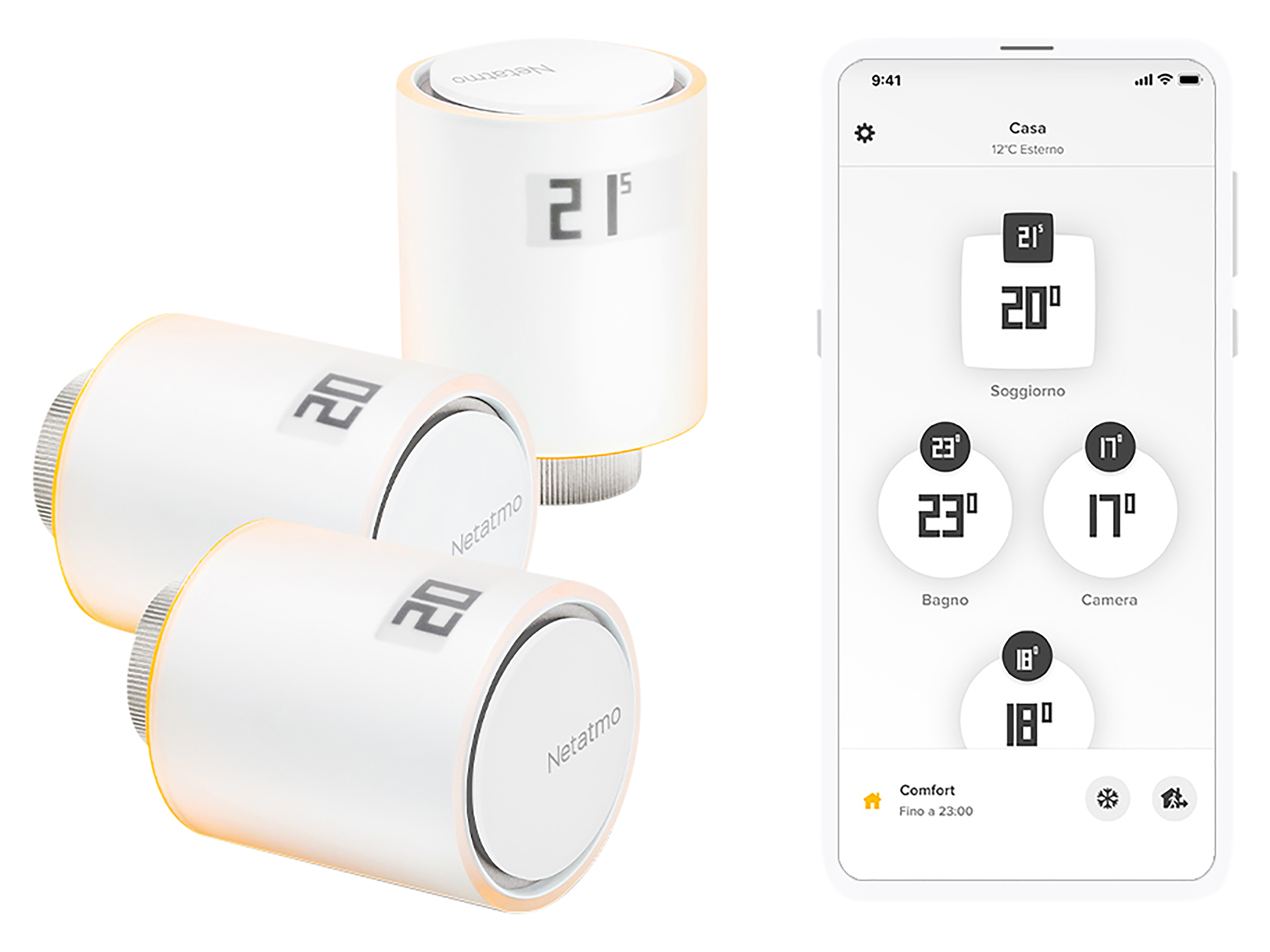 NETATMO Heizkörperthermostat-Set NBU-NAV-EU