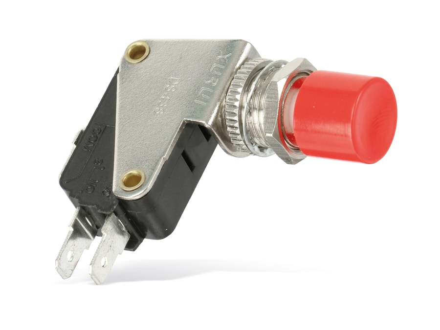 Einbau-Drucktaster DS438, 7,5 A/250 V~, rot