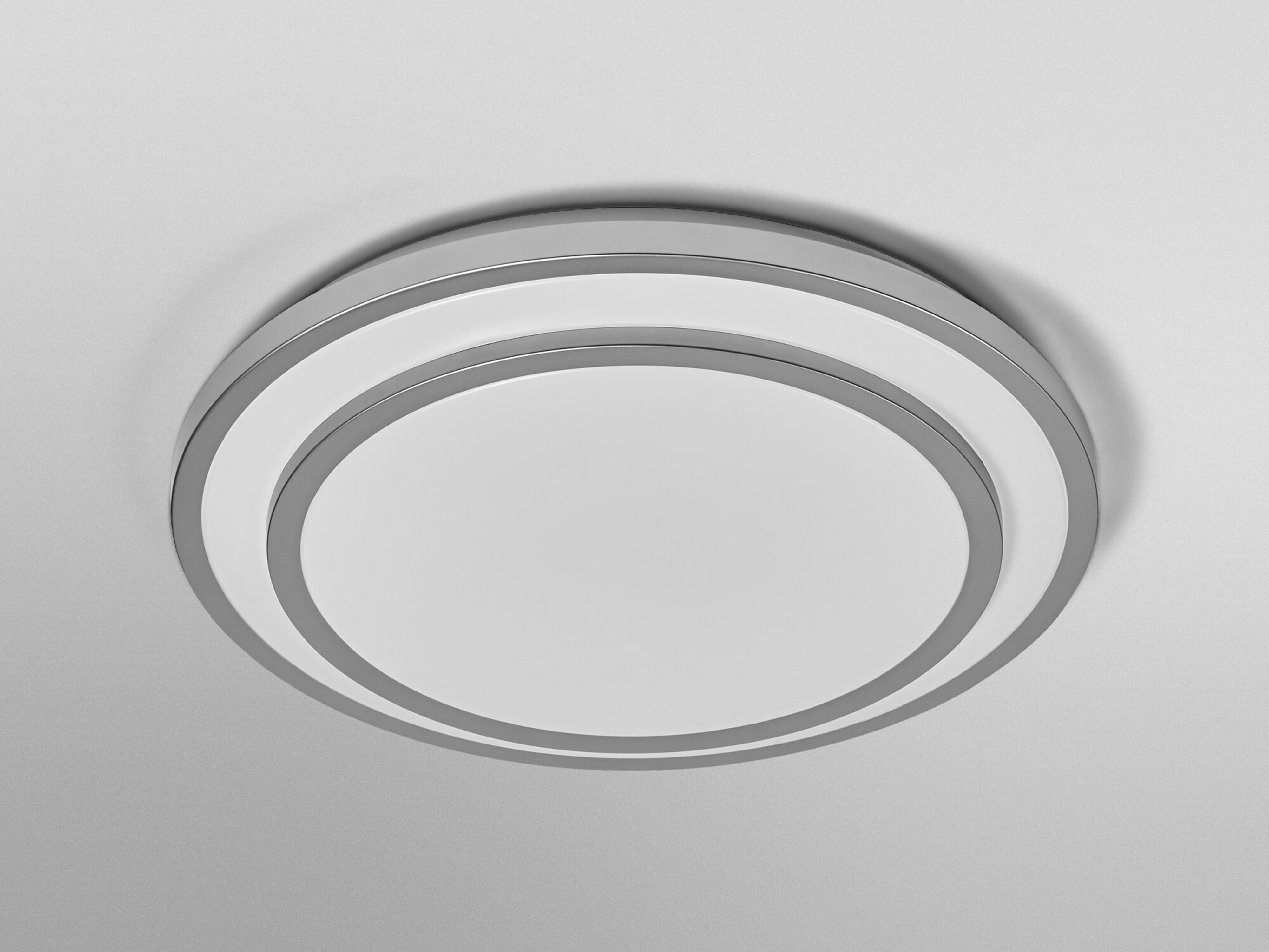 OSRAM LED-Deckenleuchte, 24W, 3000K, 1500lm, warmweiß, IP20, silber, Ø39 cm