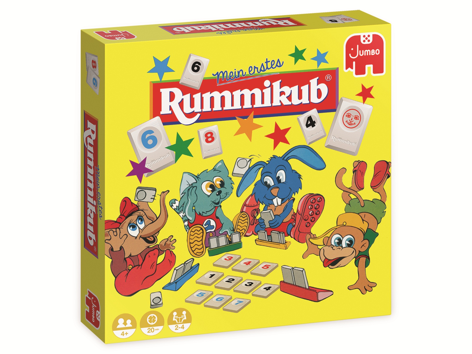 JUMBO Spiele Familienspiel, 3990, Original Rummikub Mein erstes Rummikub