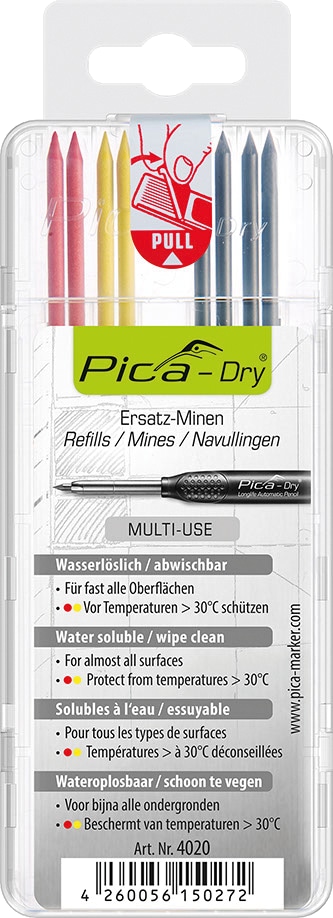 PICA Dry Ertsatzminen 4020/SB, MULTI-USE, 8 Minen PICA Dry Ertsatzminen 4020/SB, MULTI-USE, 8 Minen