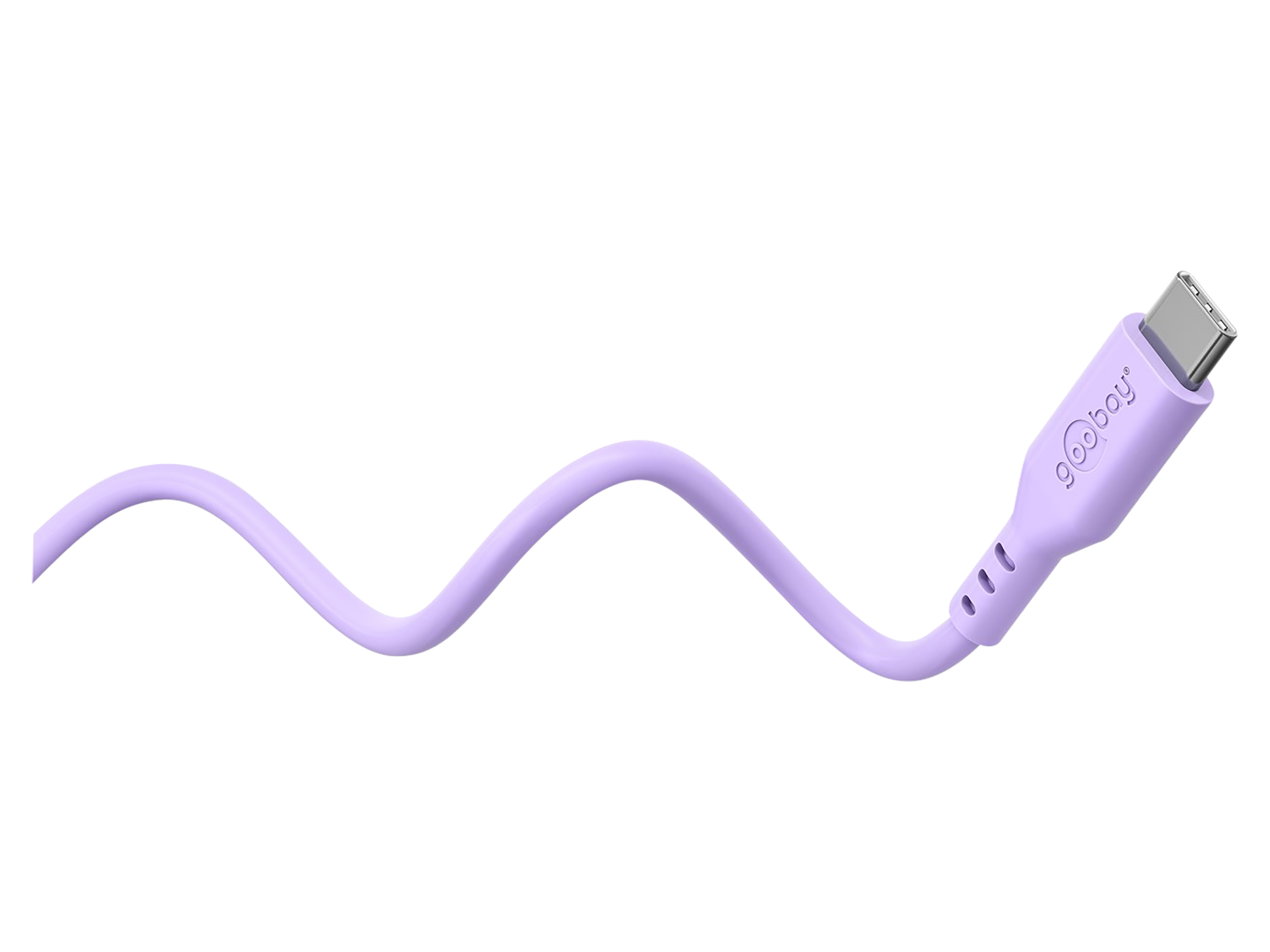 GOOBAY USB-C Kabel 77745 Silikon 1,5m violett GOOBAY USB-C Kabel 77745 Silikon 1,5m violett