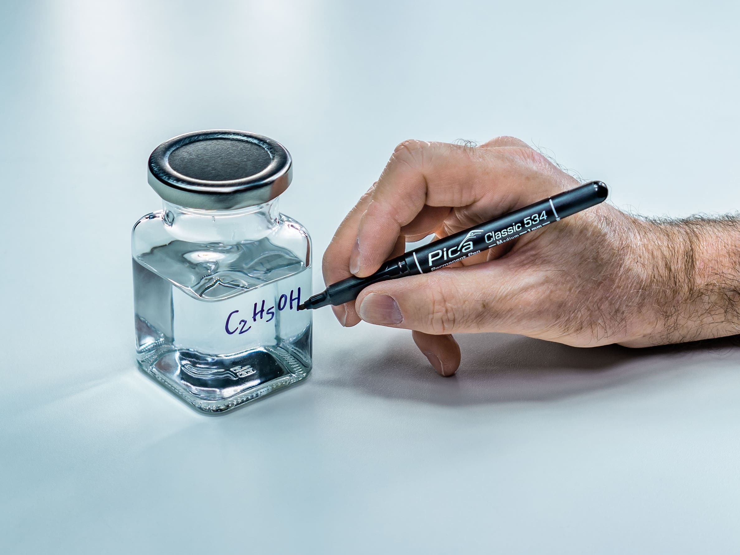 PICA Classic Permanent Pen, 533/46/SB, Fine, schwarz