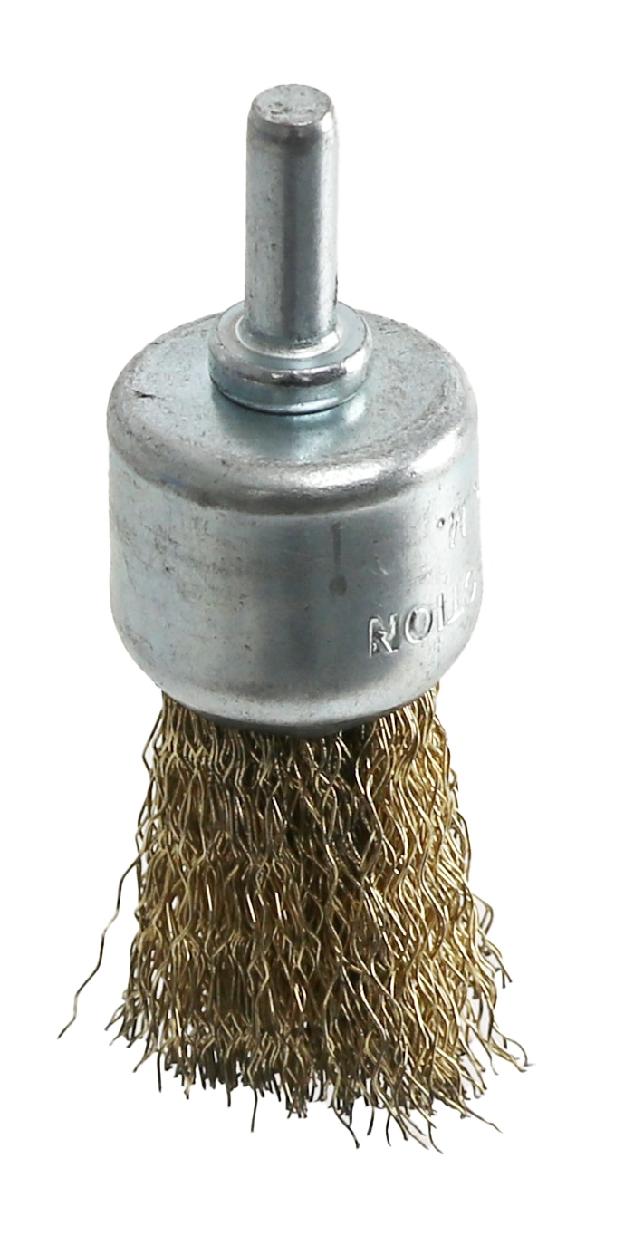 EUROTOOLS Topfbürsten Set, für Bohrmaschine und Akkuschrauber, Vermessingt