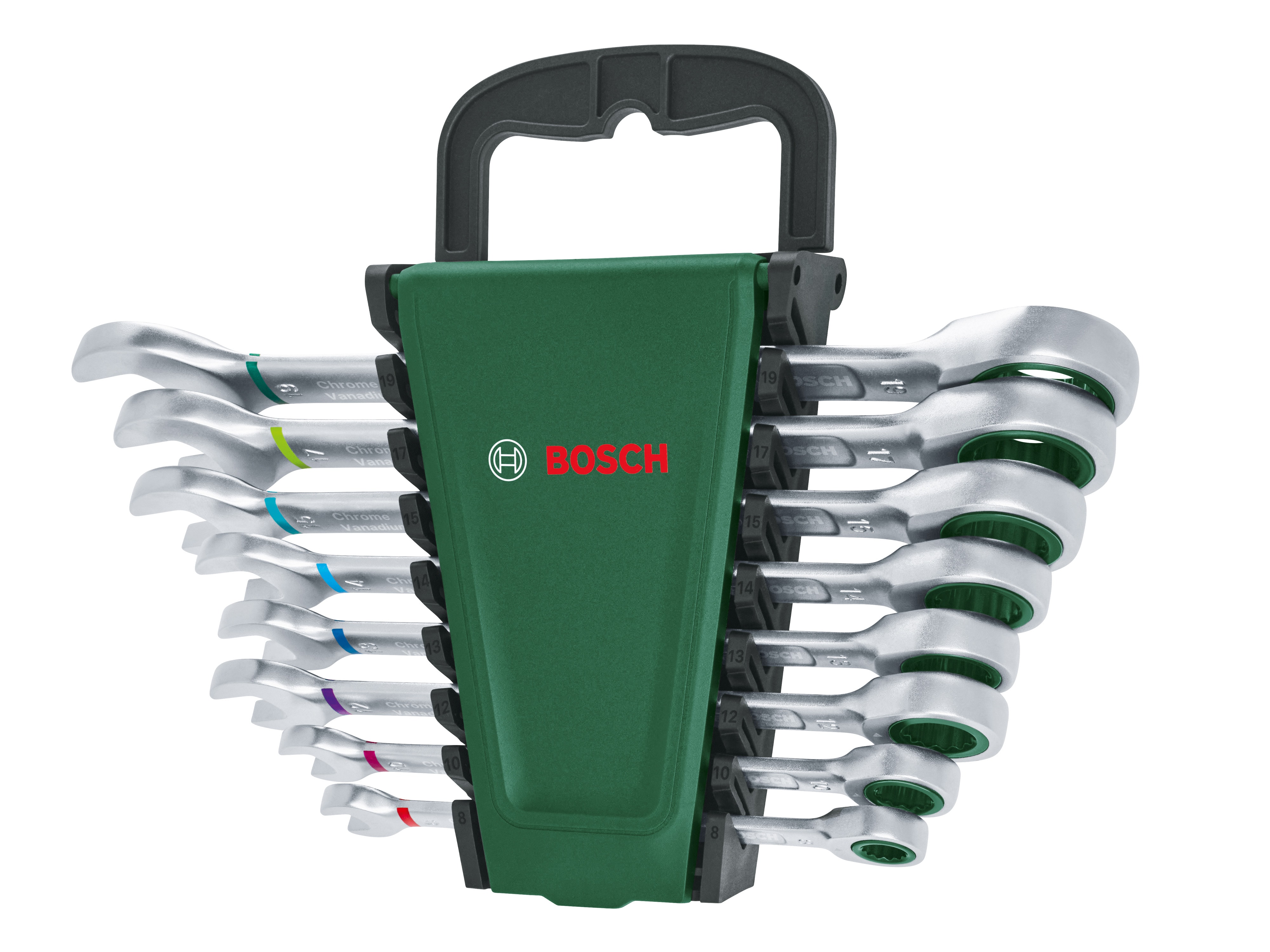 BOSCH Gabel-Ratschenring-Schlüsselssatz, 8-teilig