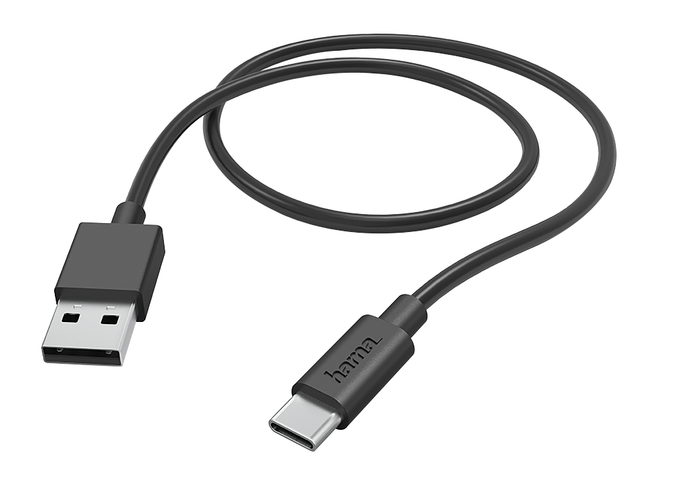 HAMA USB-Ladekabel USB-A - USB-C, 1 m, Schwarz HAMA USB-Ladekabel USB-A - USB-C, 1 m, Schwarz