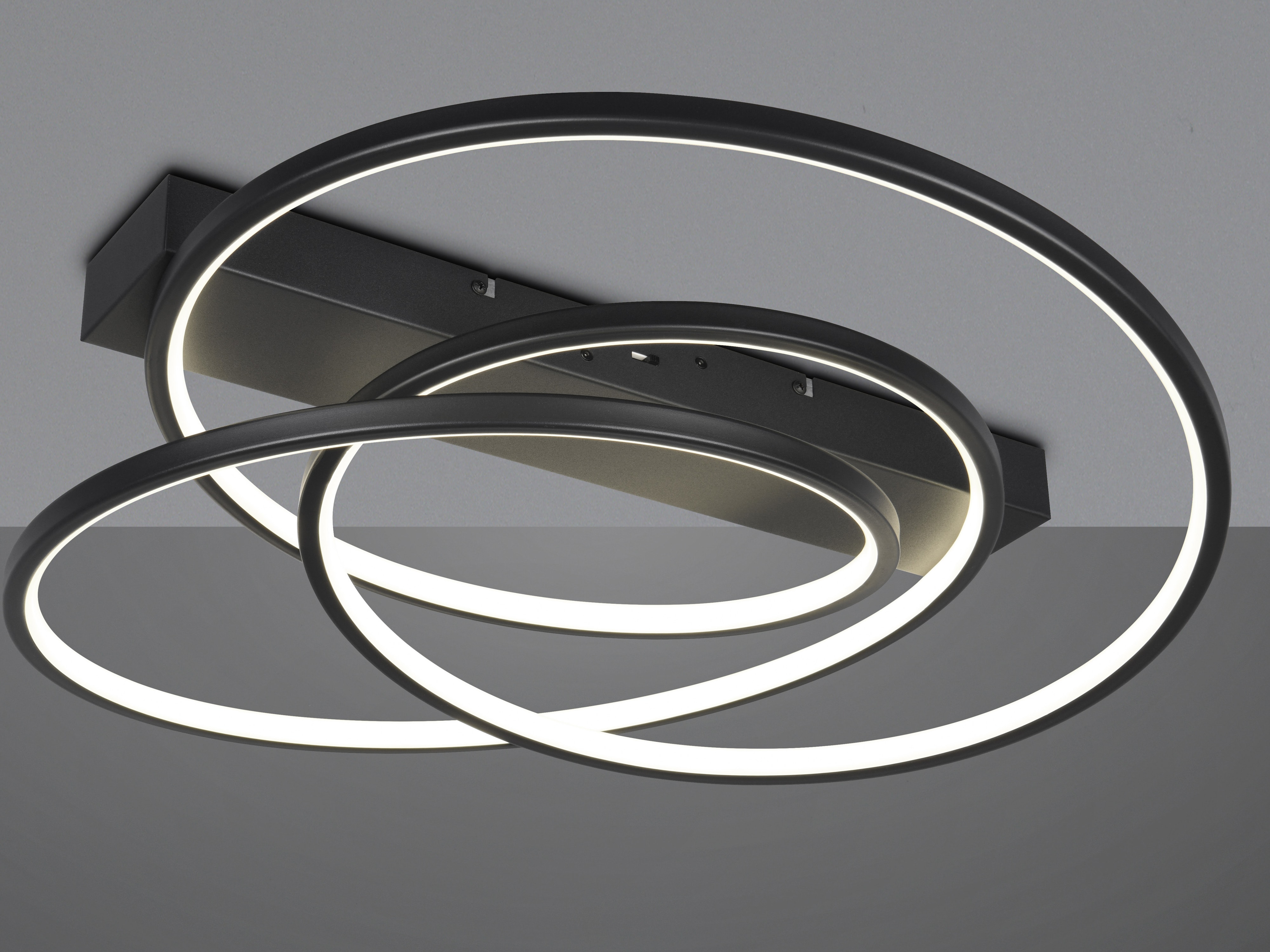 TRIO LED-Deckenleuchte Darvin 649110132 schwarz, 34 W, 4500 lm, CCT
