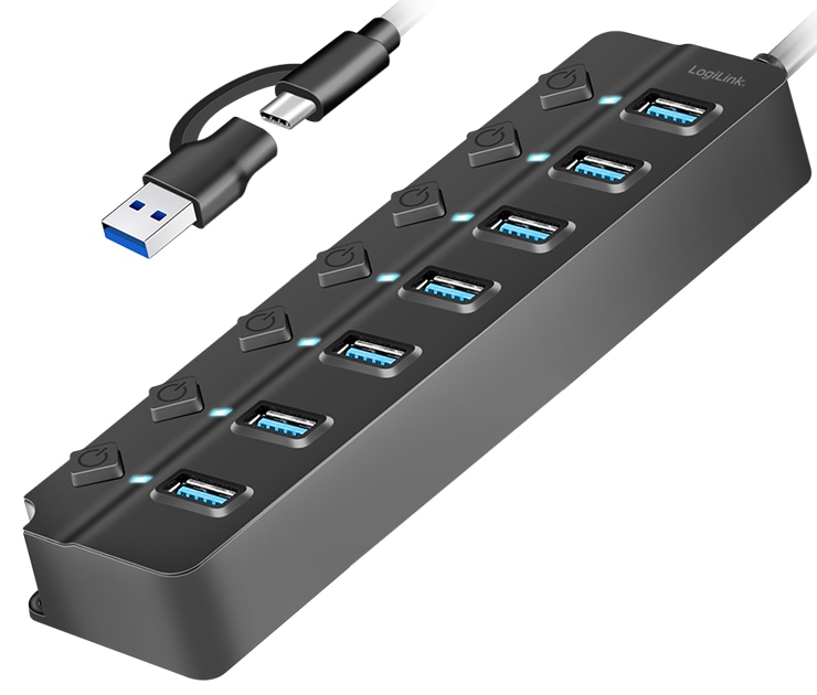 LOGILINK USB-C Hub UA0420 7 Port LOGILINK USB-C Hub UA0420 7 Port
