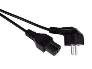 GOOBAY Warmgerätekabel, 120 °C, 2 m, schwarz GOOBAY Warmgerätekabel, 120 °C, 2 m, schwarz