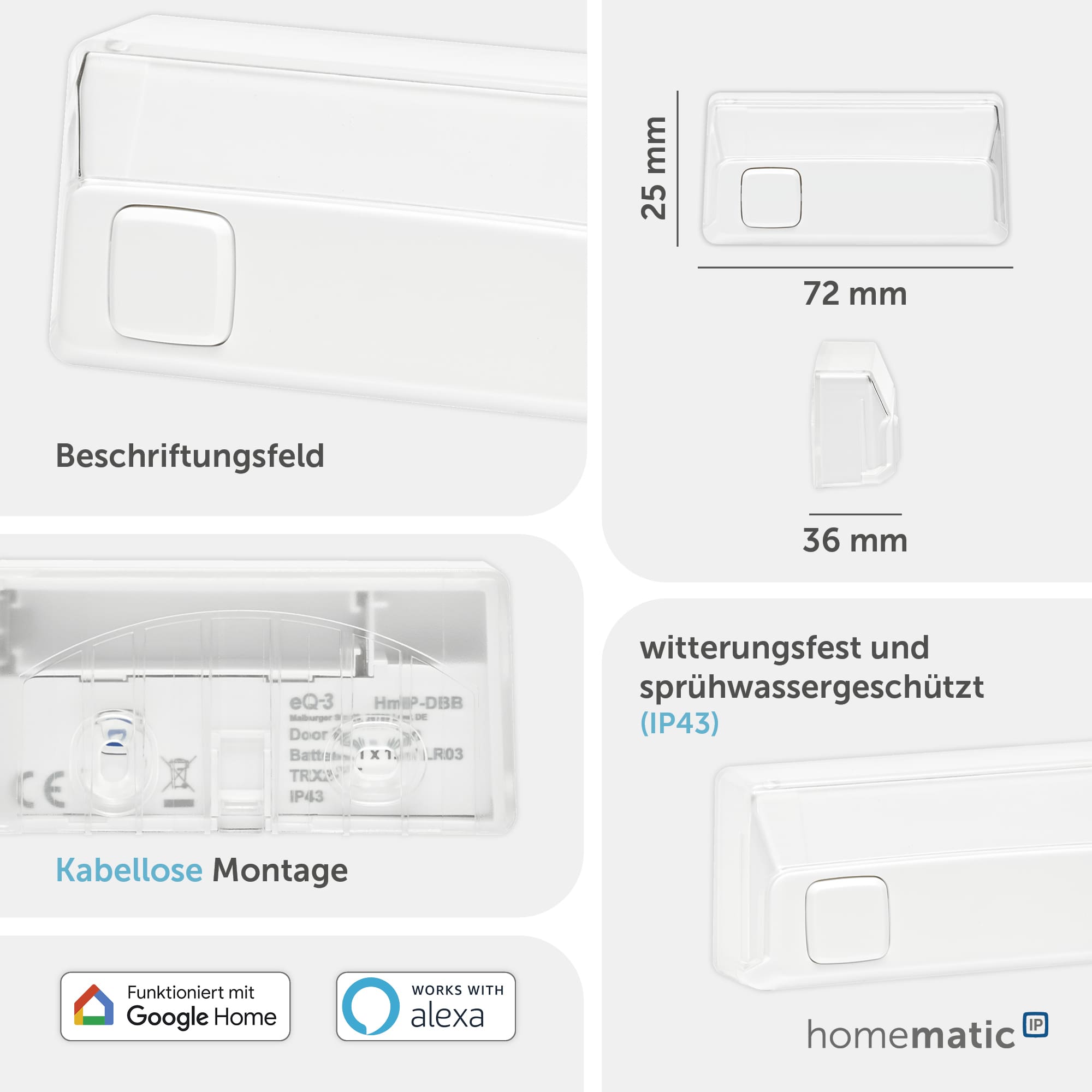 HOMEMATIC IP 150657A0, Klingeltaster