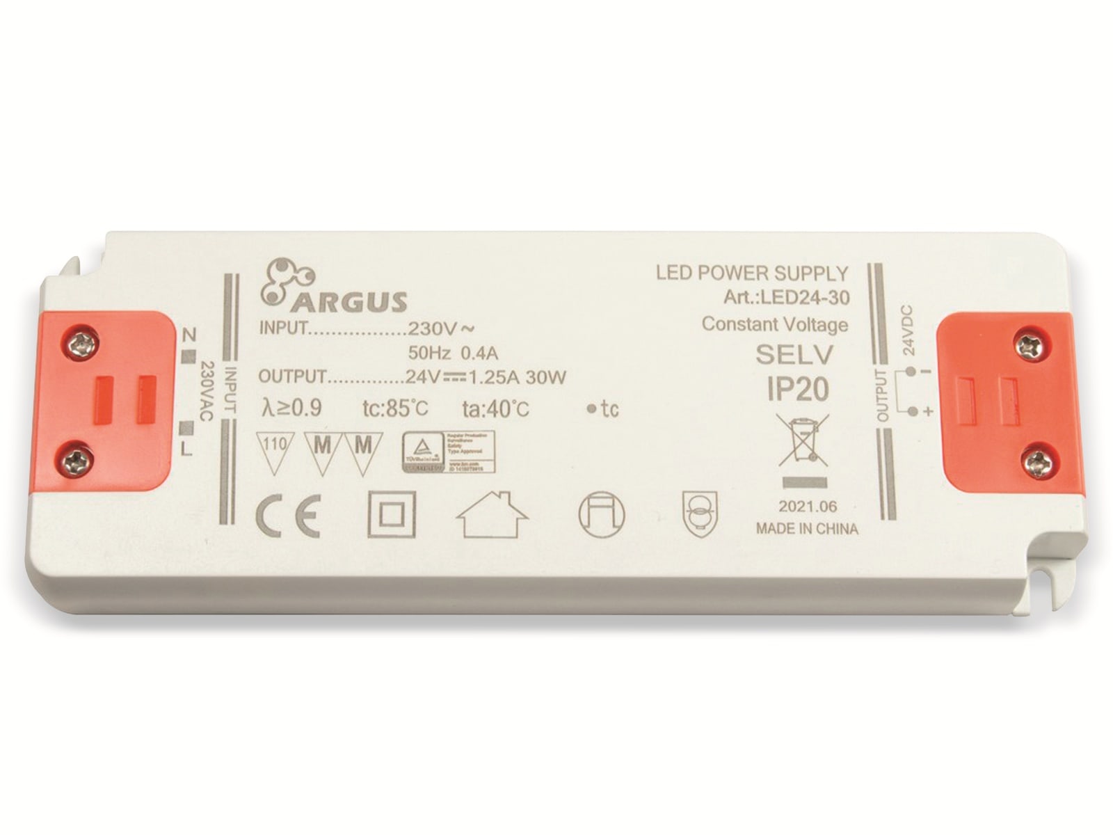 INTER-TECH LED-Netzteil LED 24V-/30 W