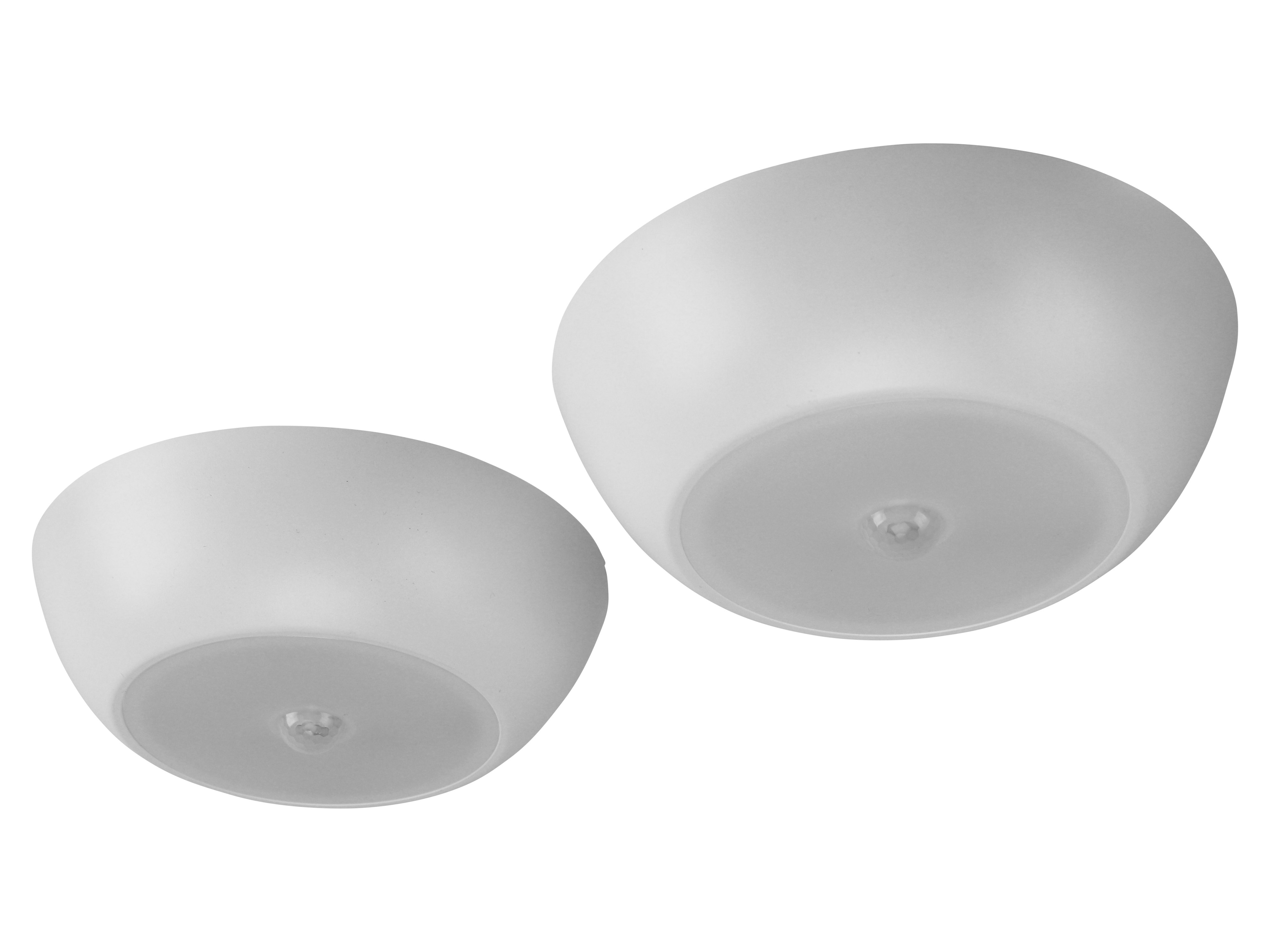 LED UltraBright Deckenleuchte, 300 lm, IP44, Batteriebetrieben, weiß, 2er Pack