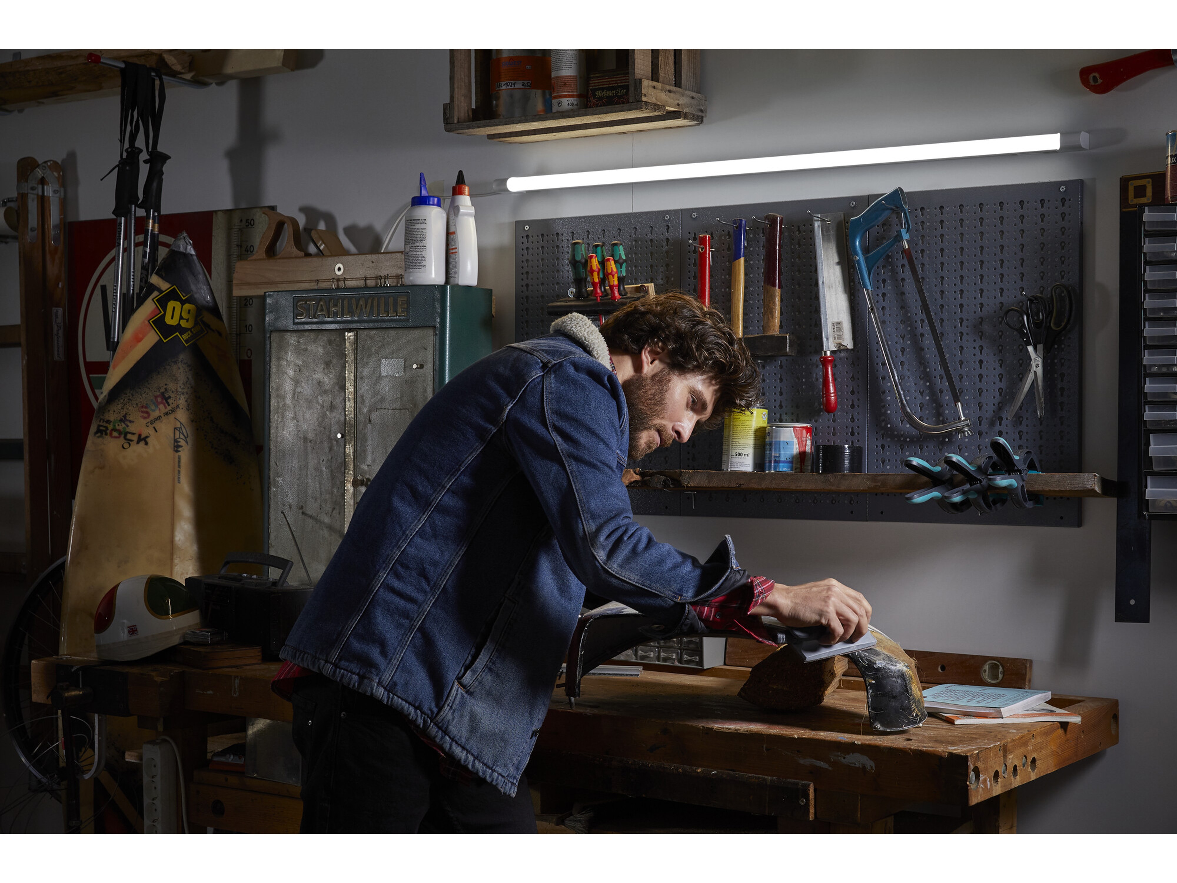 OSRAM LED-Lichtleiste, 10 W, 1000 lm, 4000 K, IP20, neutralweiß, 0,60m