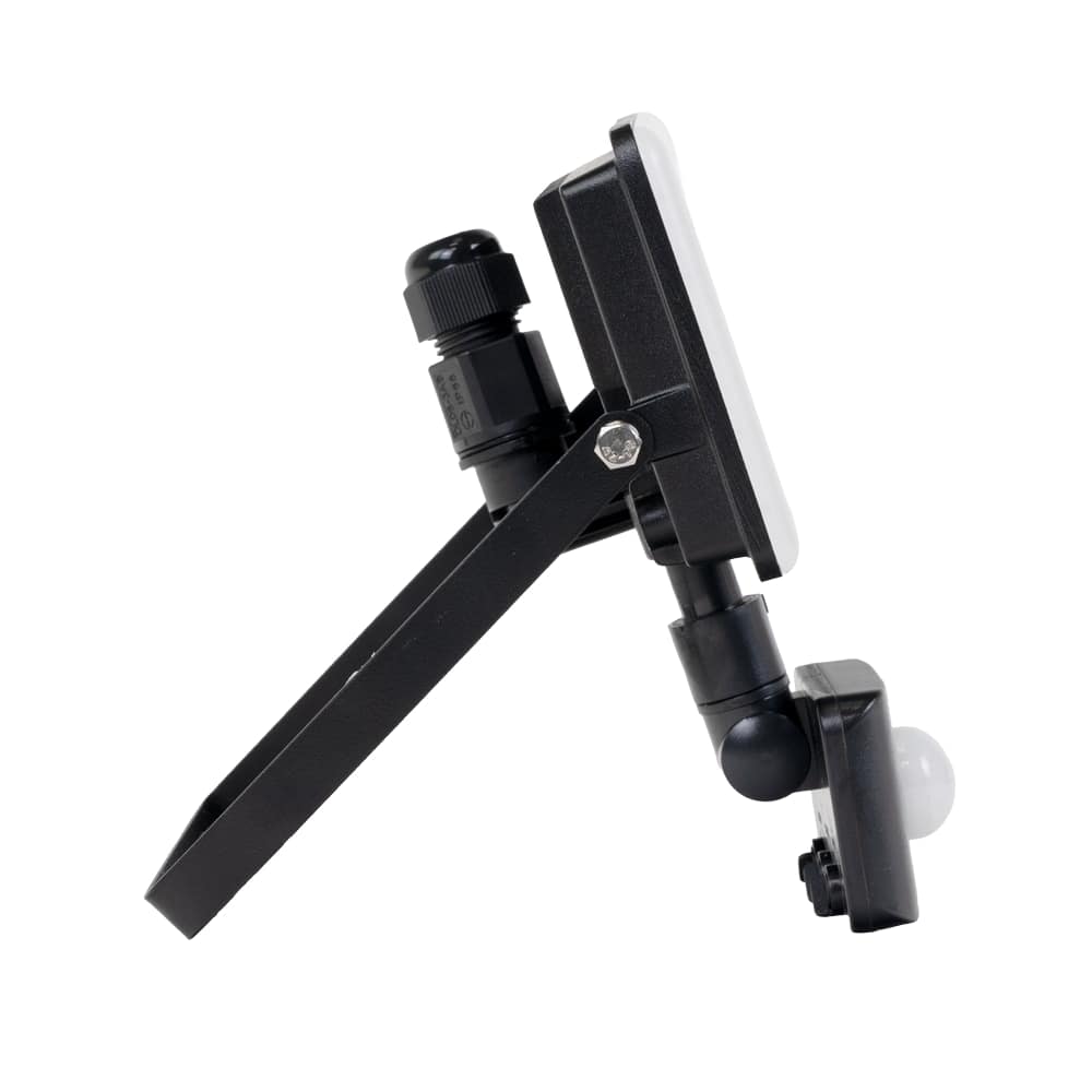 LUXULA LED-Fluter mit Bewegungsmelder, EEK: F, 30W, 3000lm, 4000K, IP55, mattschwarz