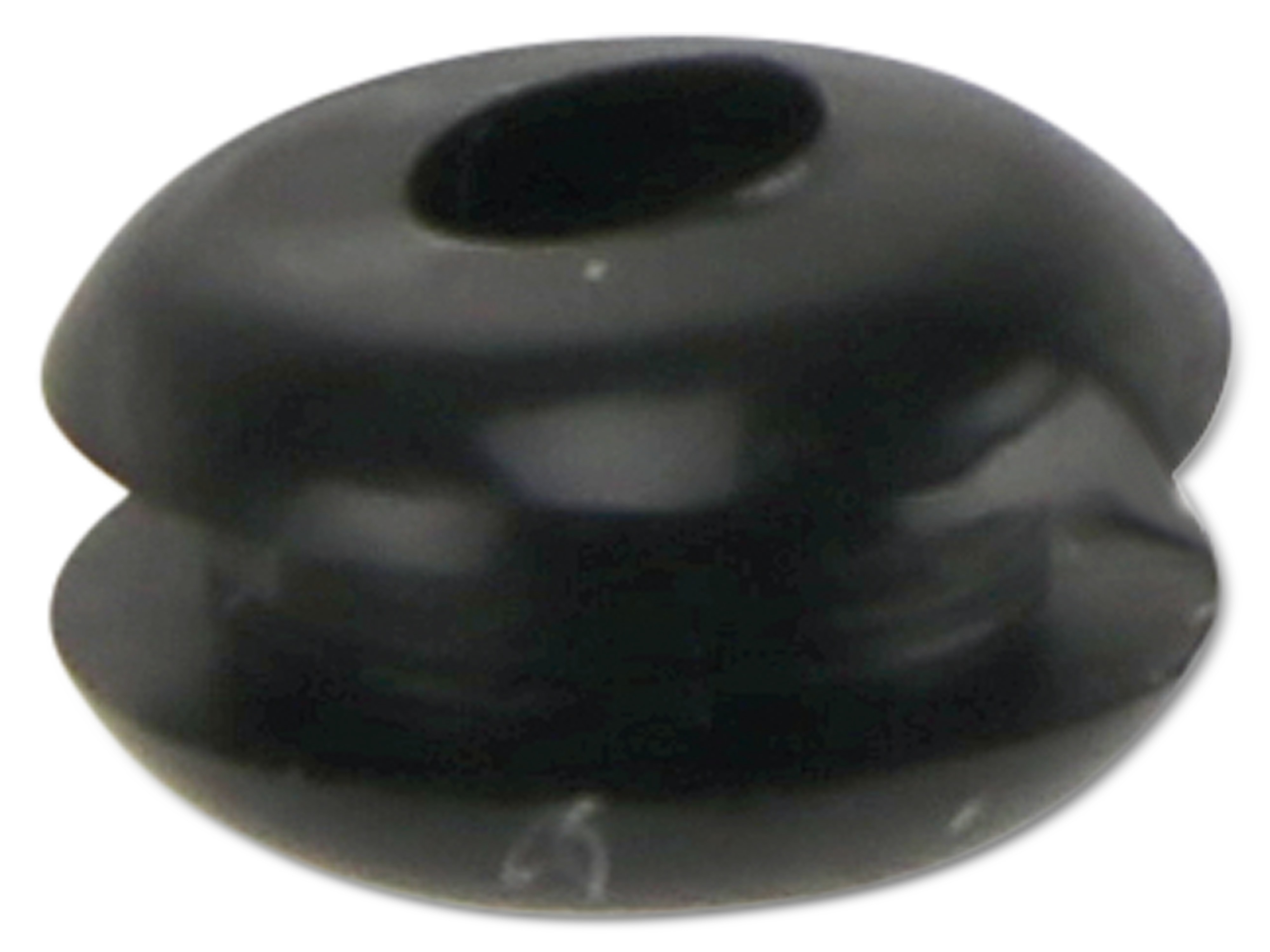 KSS Kabeldurchführungstülle PVC weich, schwarz, Plattenstärke 1,7, Loch-Ø 3, geschlossen, 1 Stück