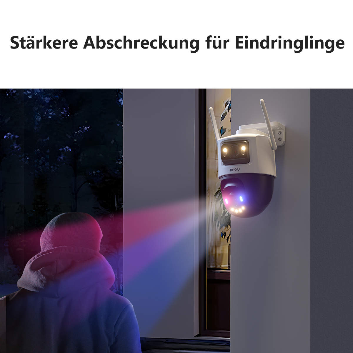 IMOU Überwachungskamera Cruiser Dual 2 Pro, außen, weiß