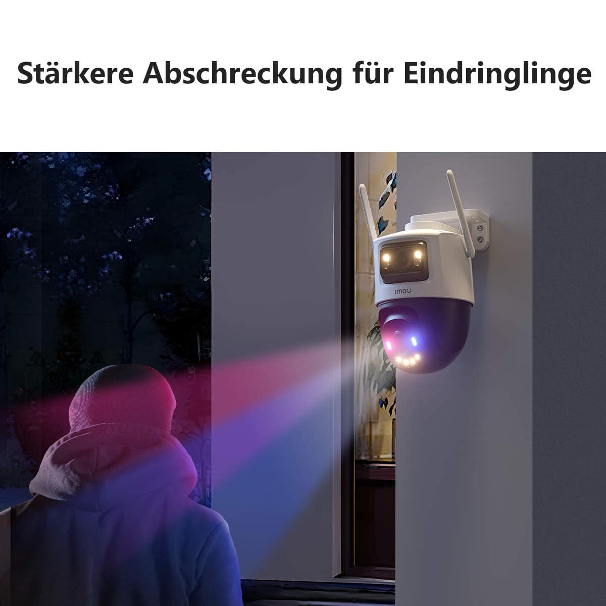 IMOU Überwachungskamera Cruiser Dual 2 Pro, außen, weiß