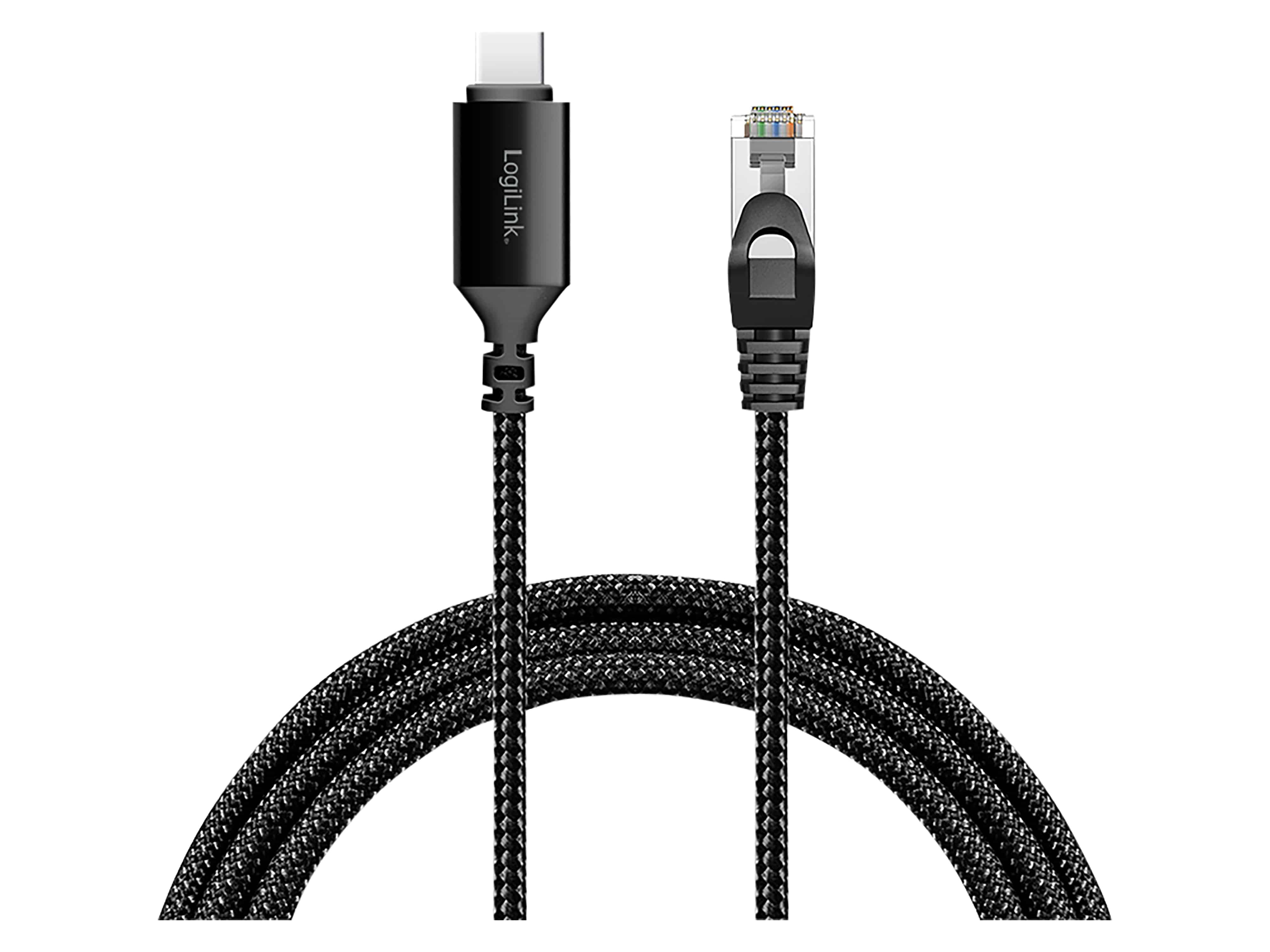 LOGILINK USB-C Ethernet-Kabel CAT6 CU0414 USB-C 3.2 auf RJ 45 5m LOGILINK USB-C Ethernet-Kabel CAT6 CU0414 USB-C 3.2 auf RJ 45 5m