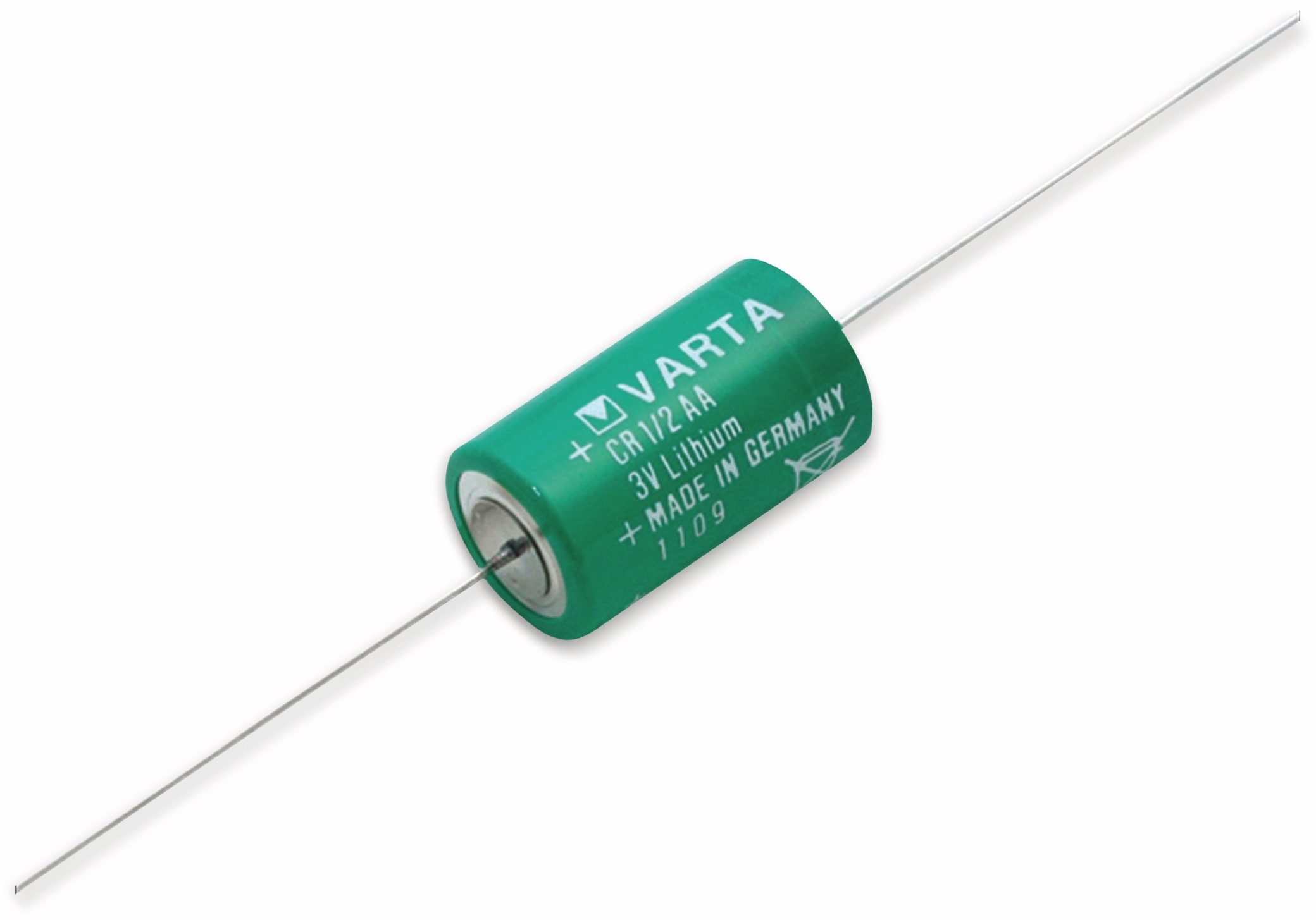 VARTA Lithium-Batterie CR 1/2AA-CD, mit Axialdraht, 3 V-, 950 mAh