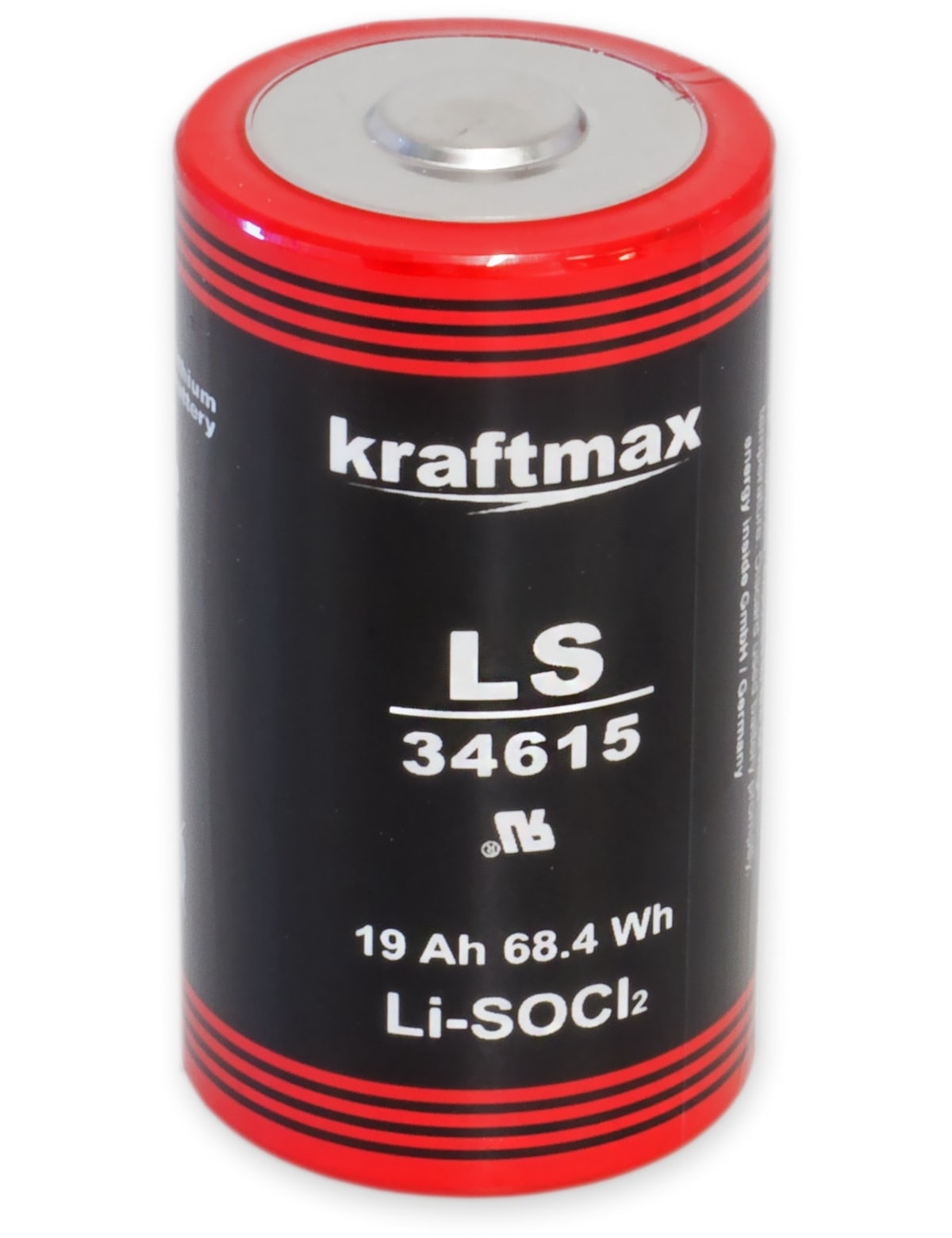 KRAFTMAX Lithium-Batterie LS34615, D-Zelle, 3,6 V-, 19000 mAh