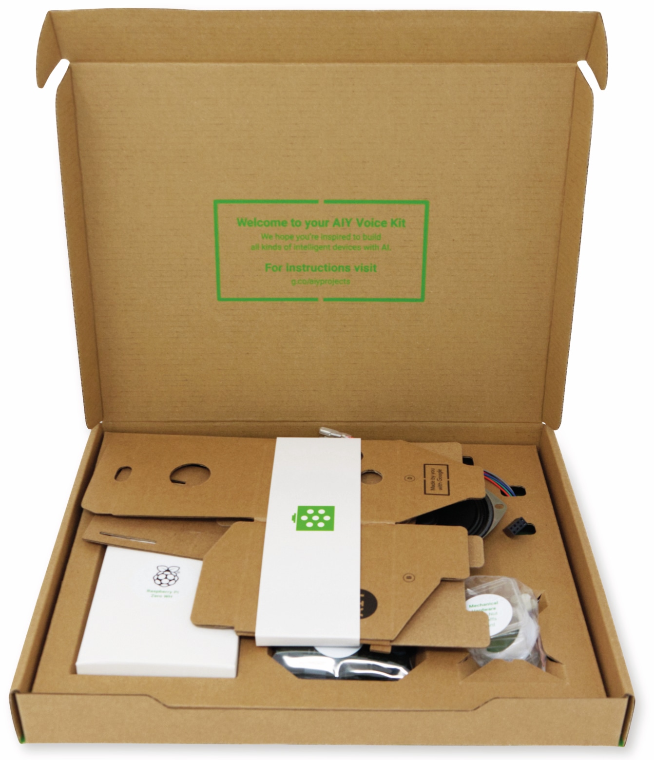 Google AIY Voice Kit v2: maschinelles Lernen zum Selbermachen Google AIY Voice Kit v2: maschinelles Lernen zum Selbermachen