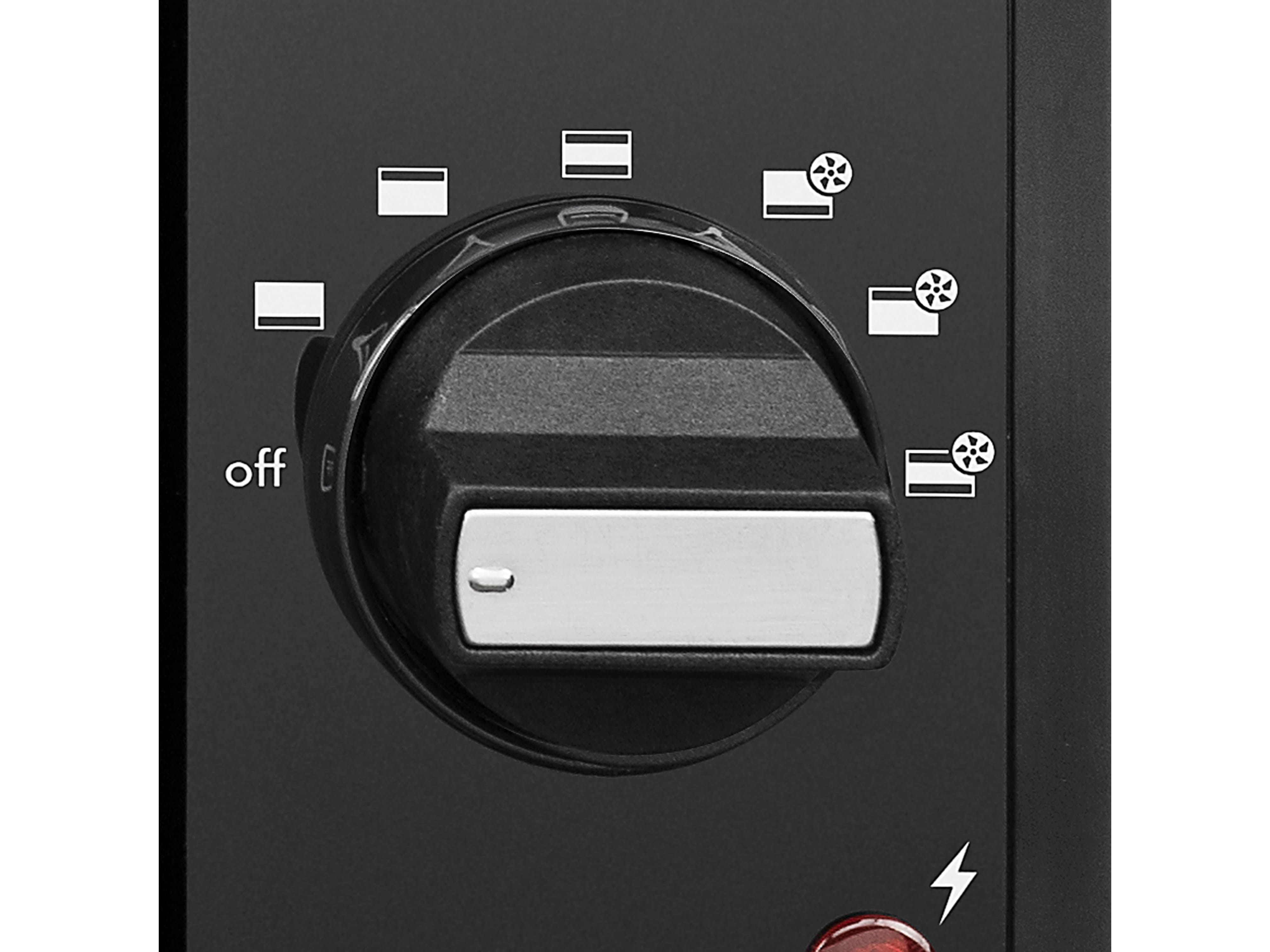 TRISTAR Mini-Backofen OV-3630, 38, L, 2000 W, Heißluft, schwarz