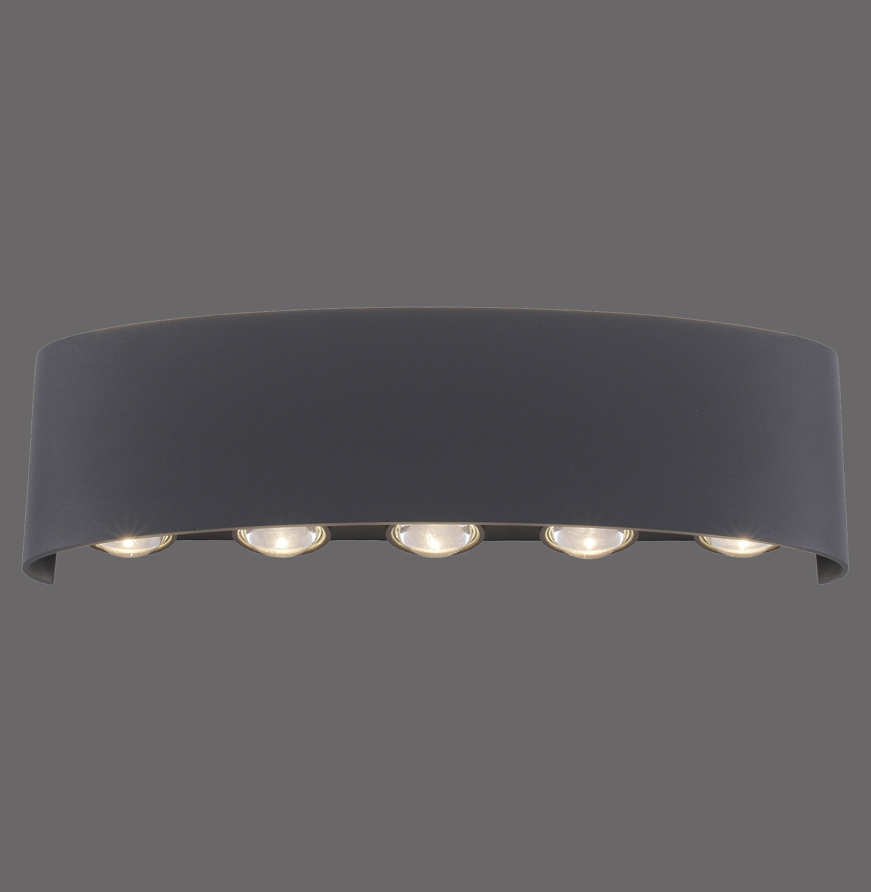 PAUL NEUHAUS LED-Wandleuchte 9489-13 anthrazit, 8 W, 1200 lm, 3000 K, IP54