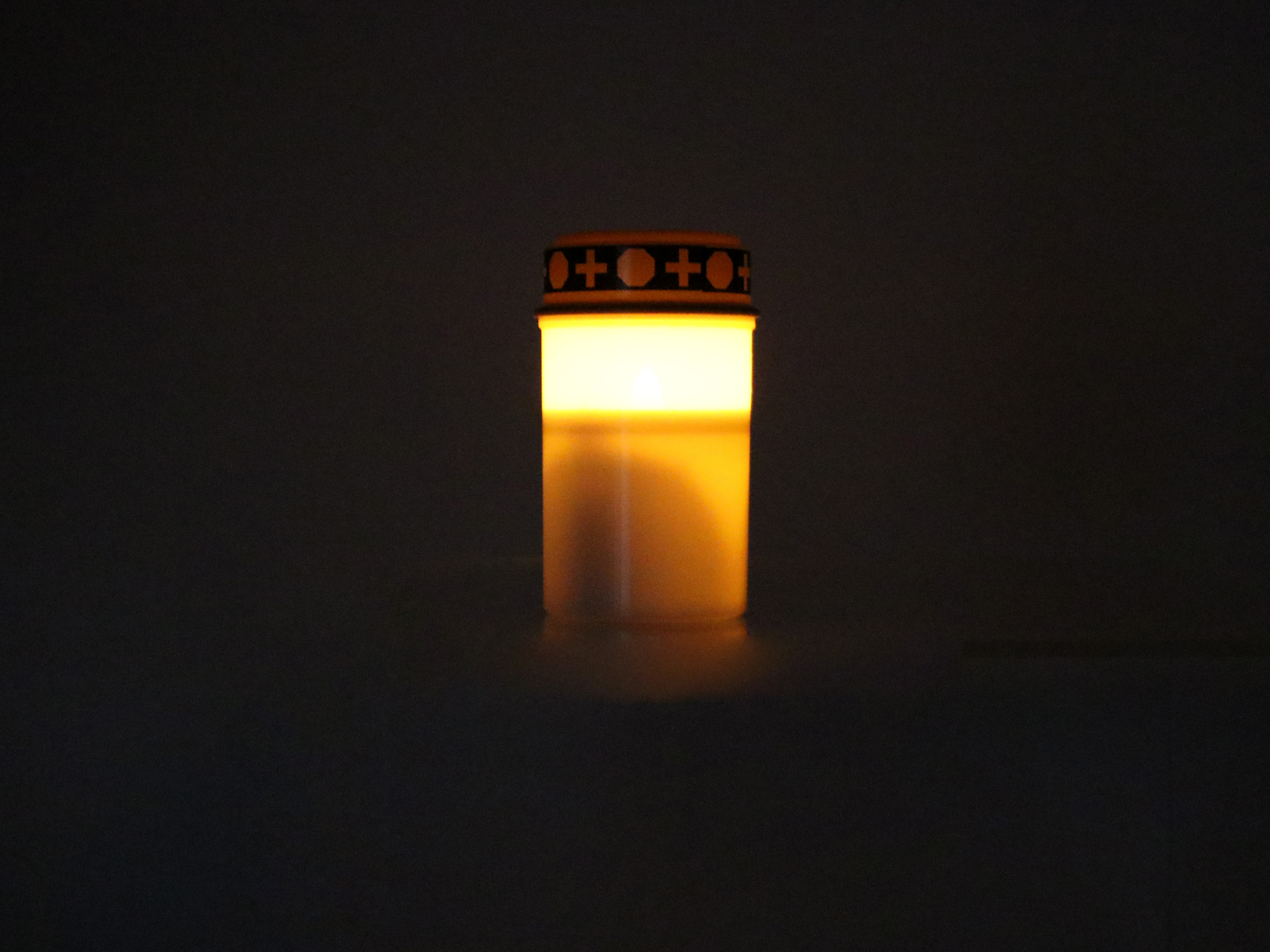 LED-Grabkerze, warmweiß, weiß LED-Grabkerze, warmweiß, weiß