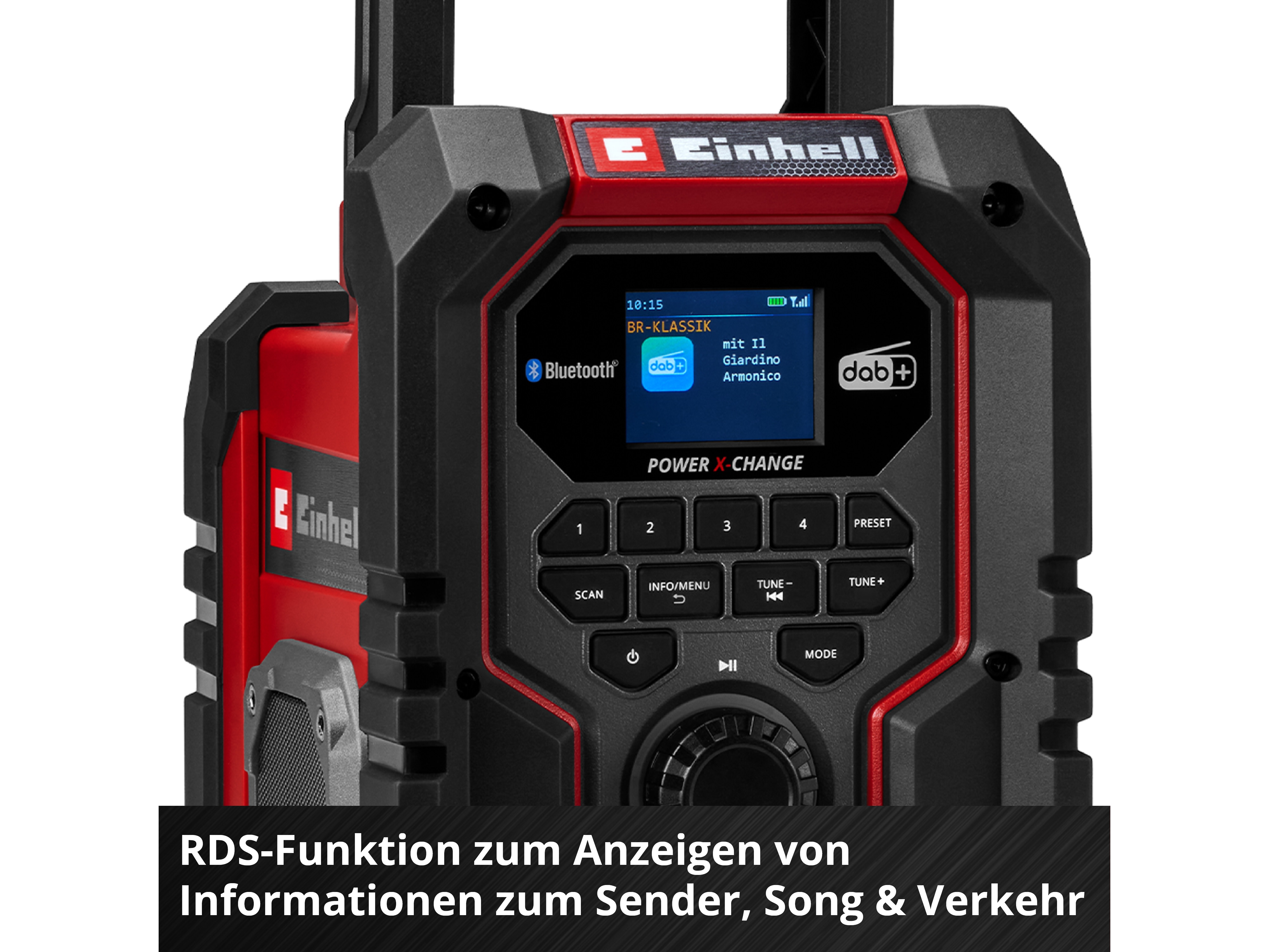 EINHELL Akku-Radio TE-CR 18 Li DAB+/FM/BT, 3407995, Solo