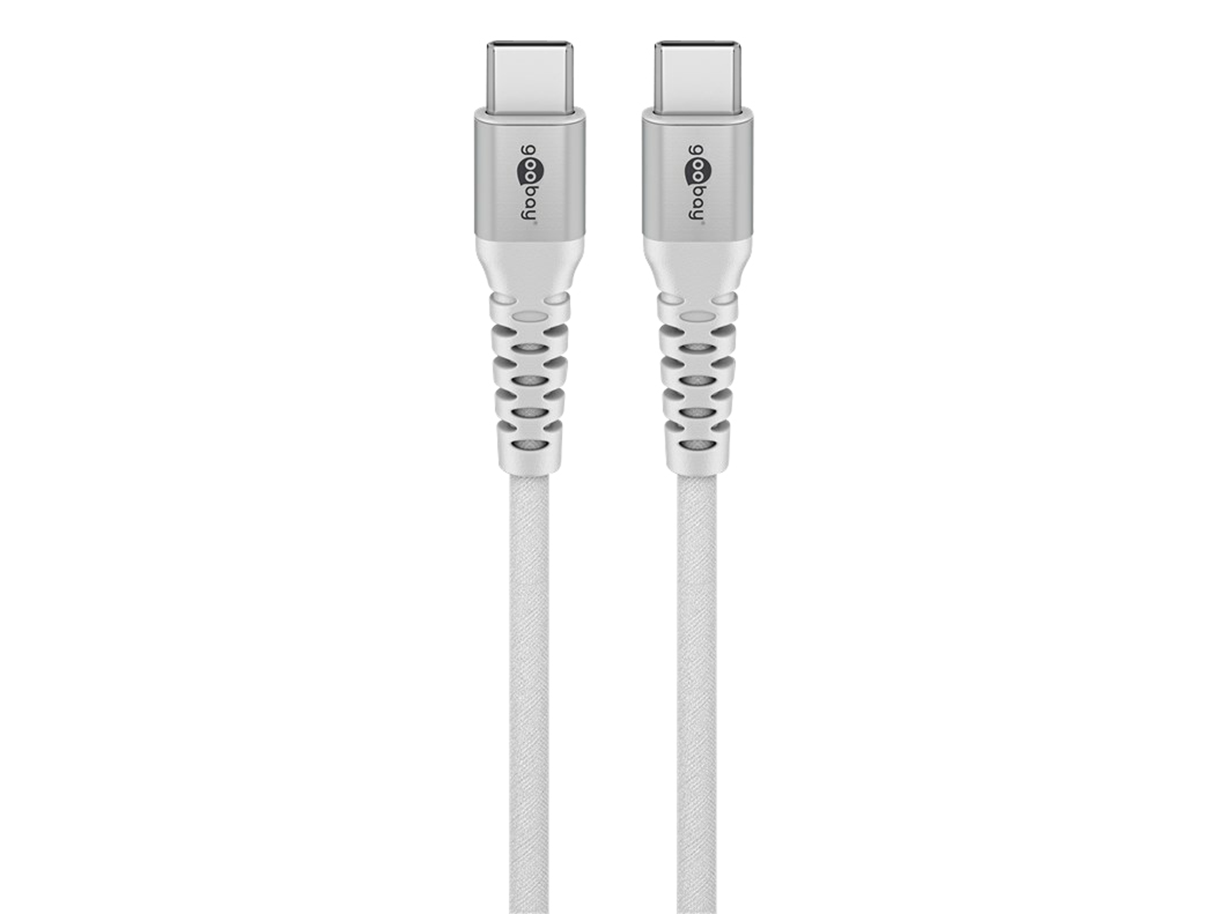 GOOBAY USB-C Textilkabel supersoft 1,0m weiß