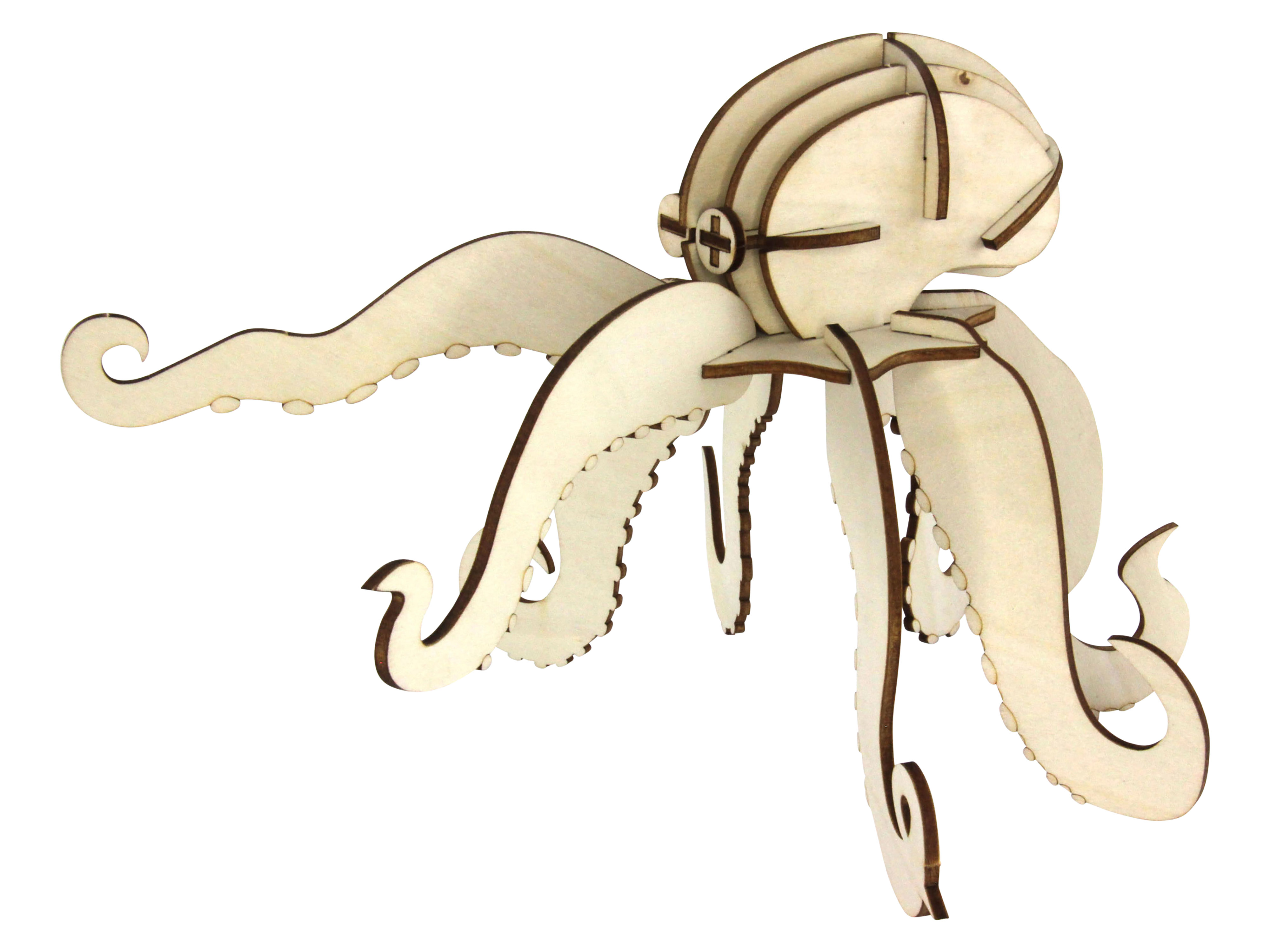 SOL-EXPERT 3D Holz Puzzle Krake