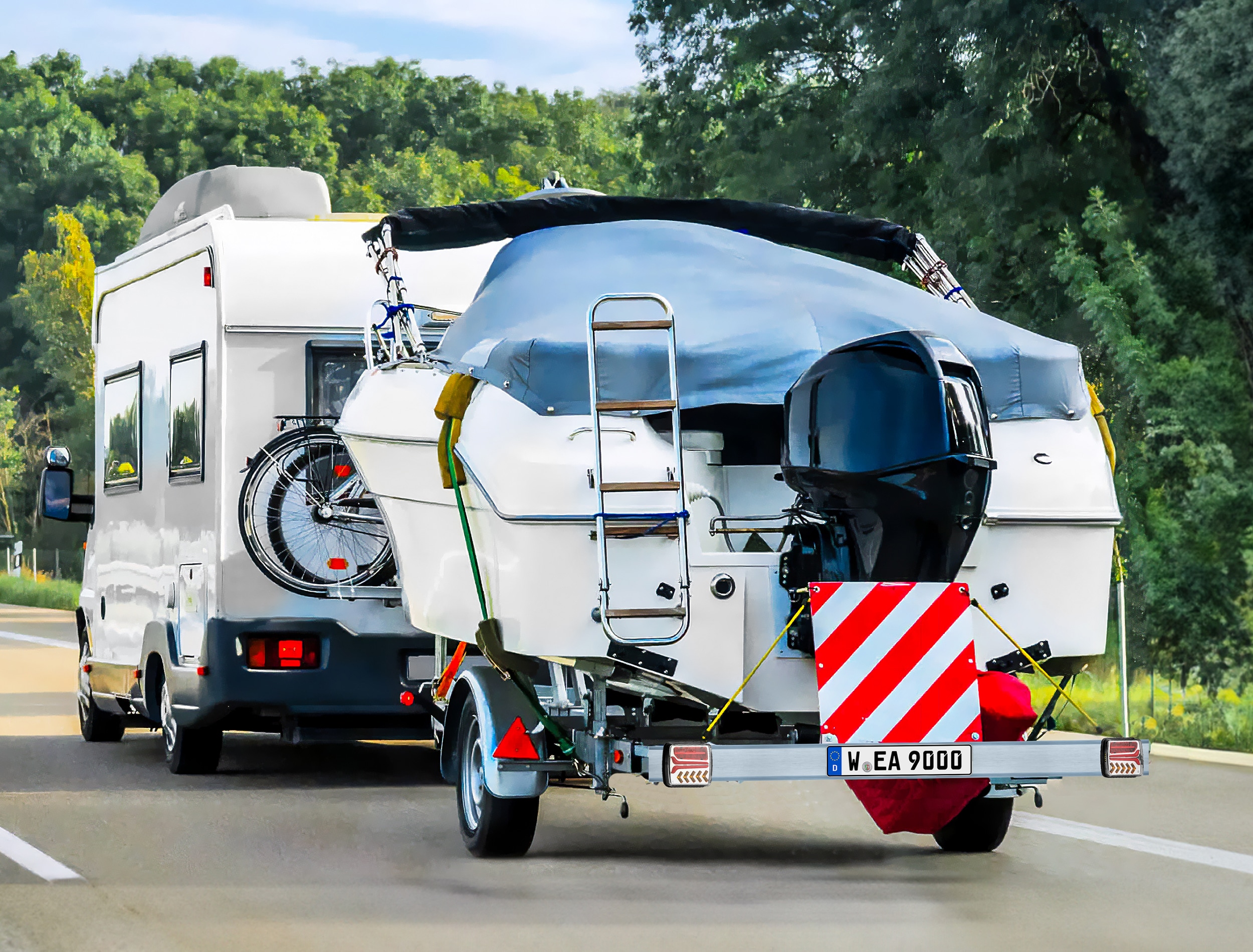 LAS Anhänger Beleuchtungssatz, 10154, kabellos, 12/24 V