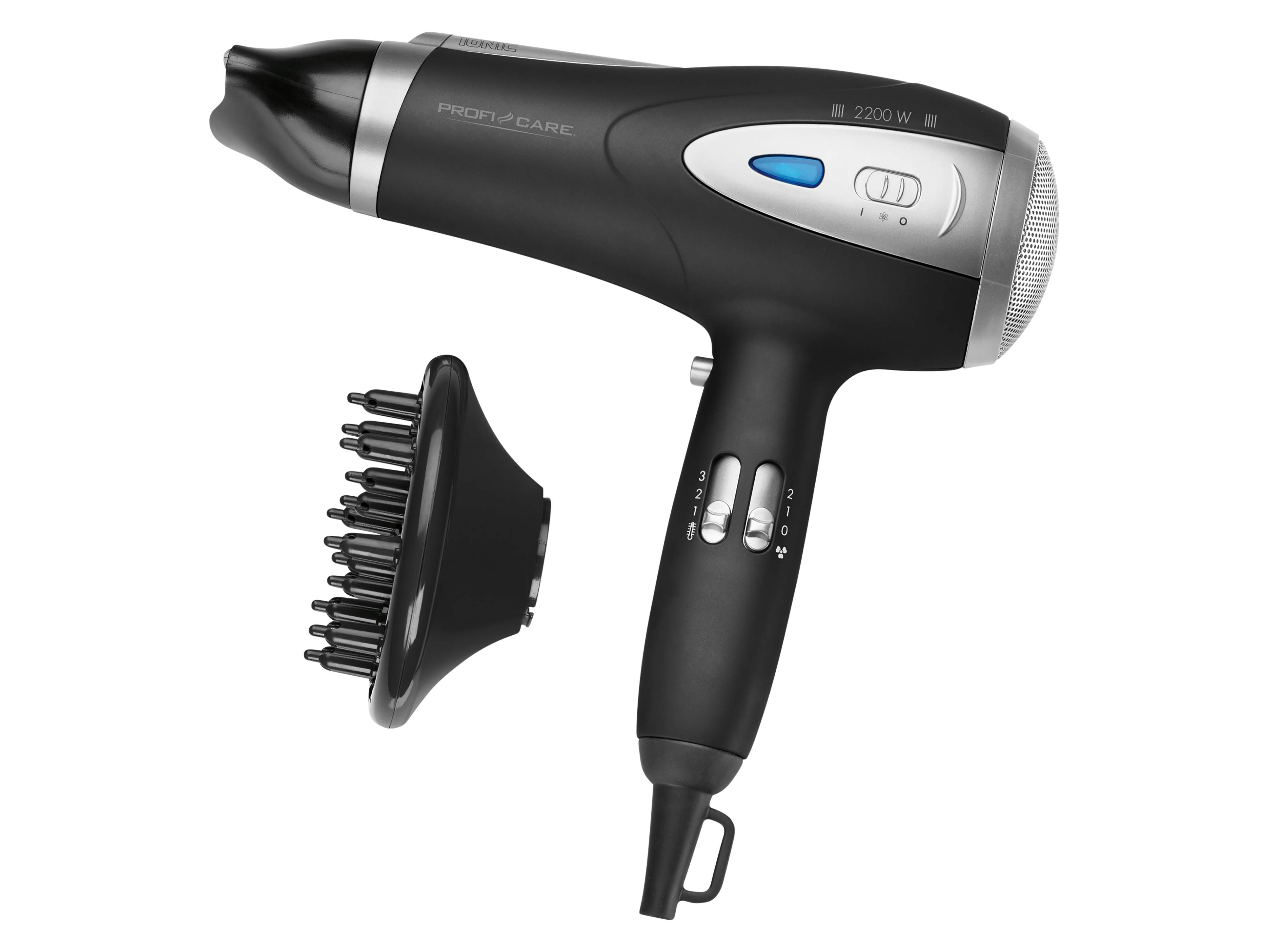PROFI CARE Haartrockner PC-HTD 3113, Ionisierungsfunktion, 2200W, schwarz PROFICARE Haartrockner PC-HTD 3113, Ionisierungsfunktion, 2200W, schwarz