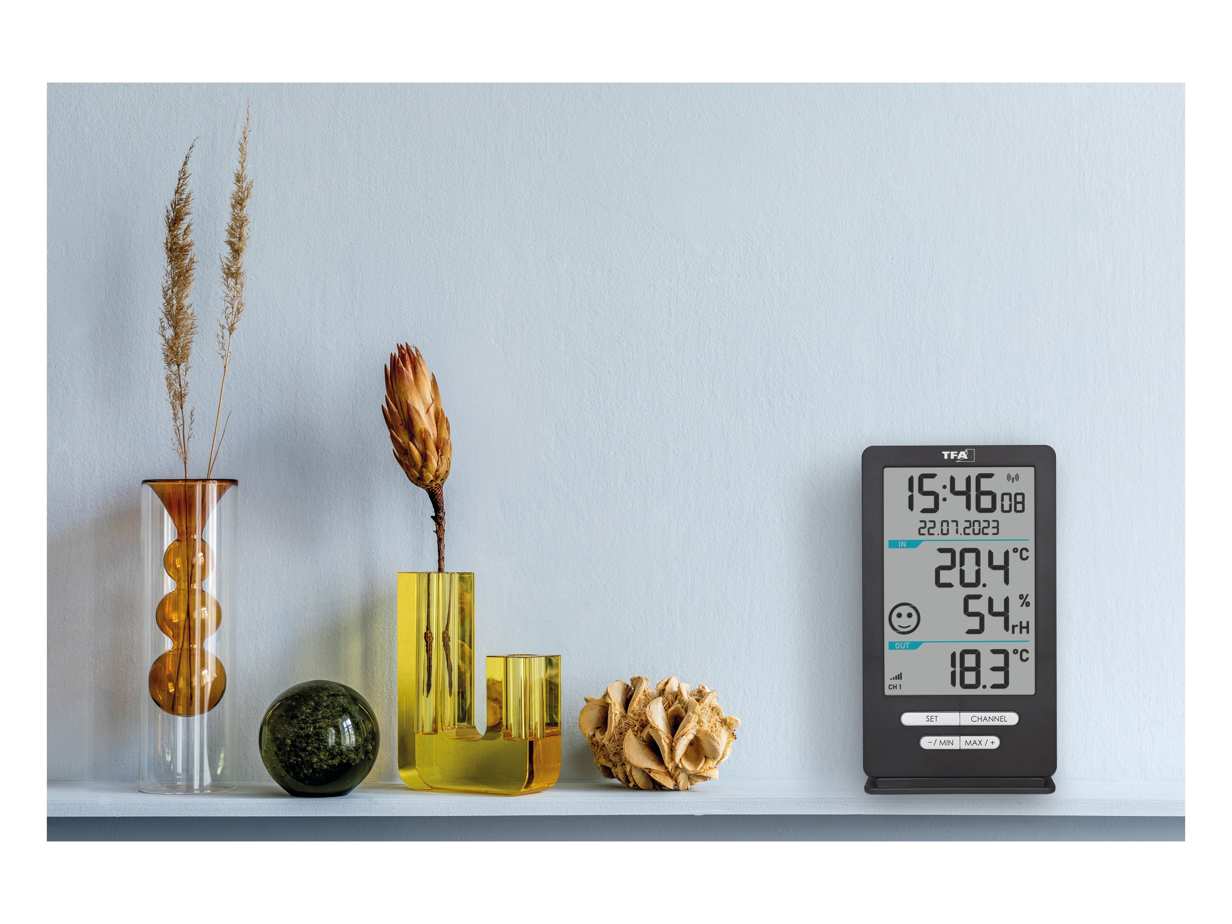 TFA Funk-Thermometer Xena Home, 30.3074.10, anthrazit