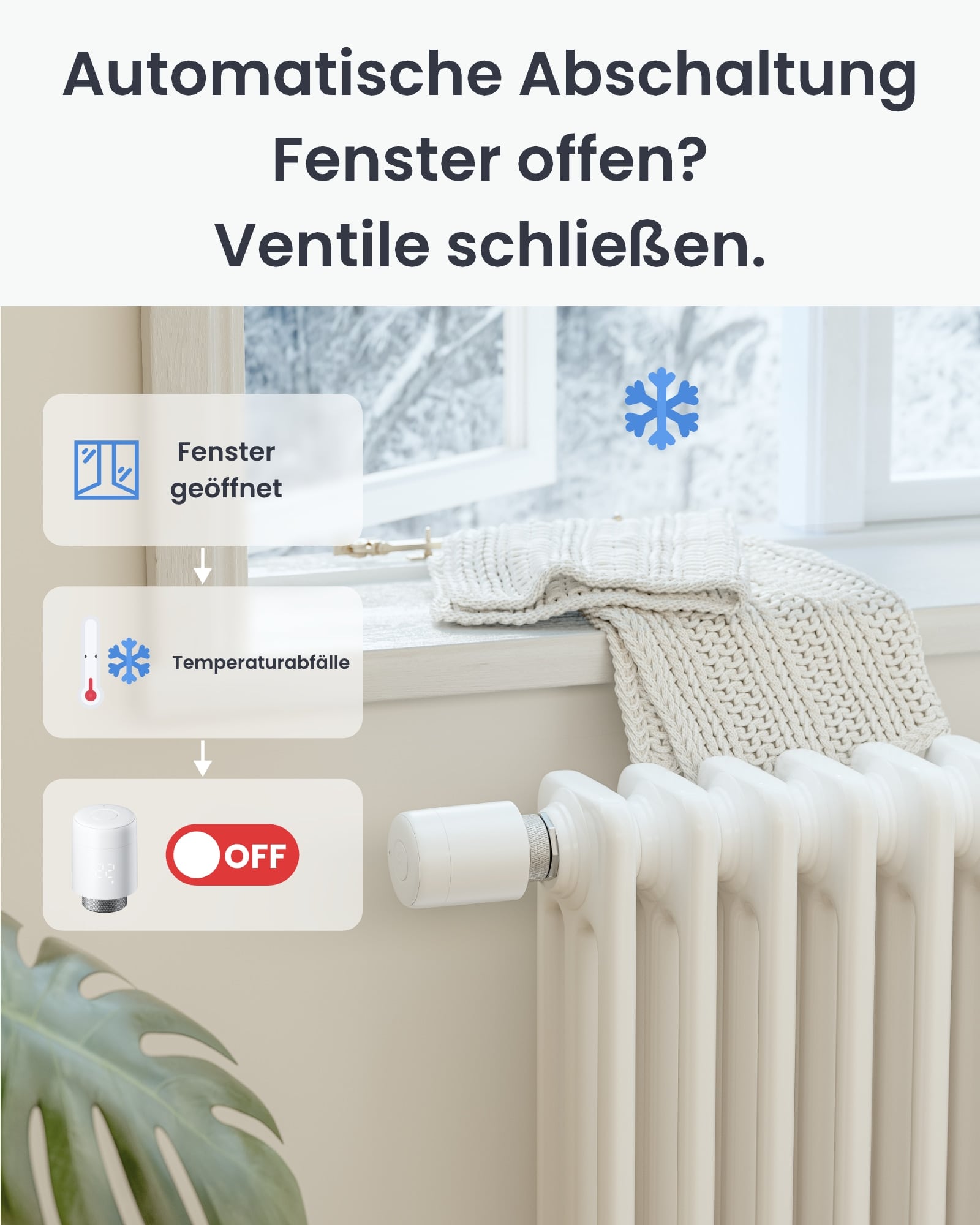 SWITCHBOT Heizkörperthermostat, weiß, 4 Stück