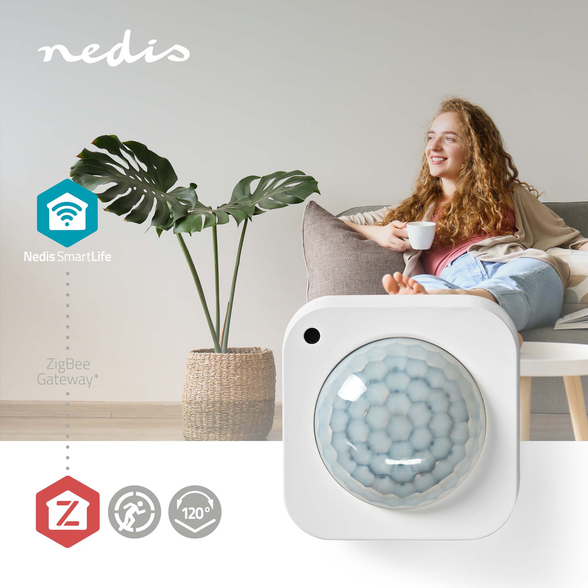 NEDIS Bewegungssensor SmartLife, weiß