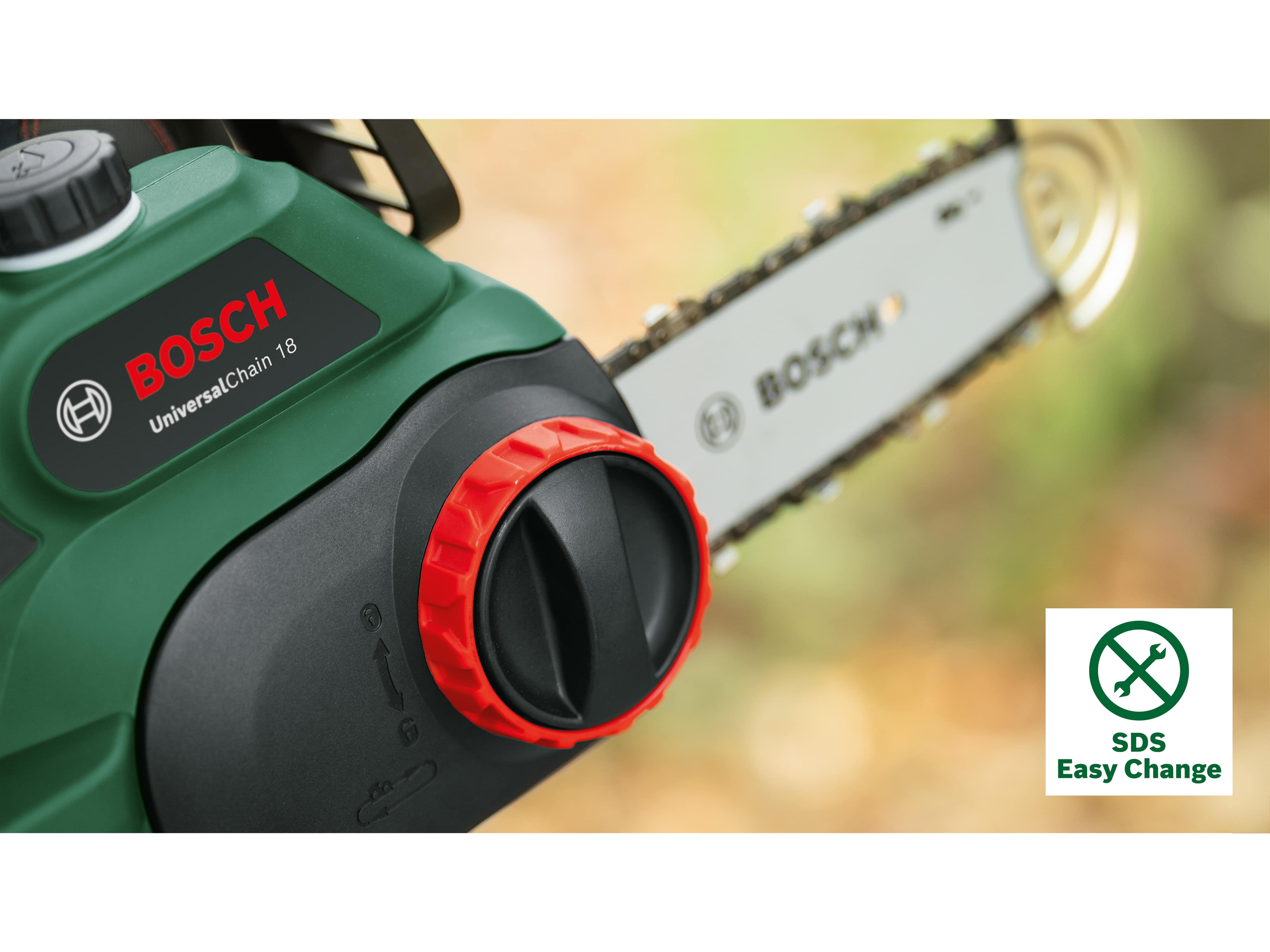 BOSCH Akku-Kettensäge UniversalChain 18, 06008B8001, Solo BOSCH Akku-Kettensäge UniversalChain 18, 06008B8001, Solo