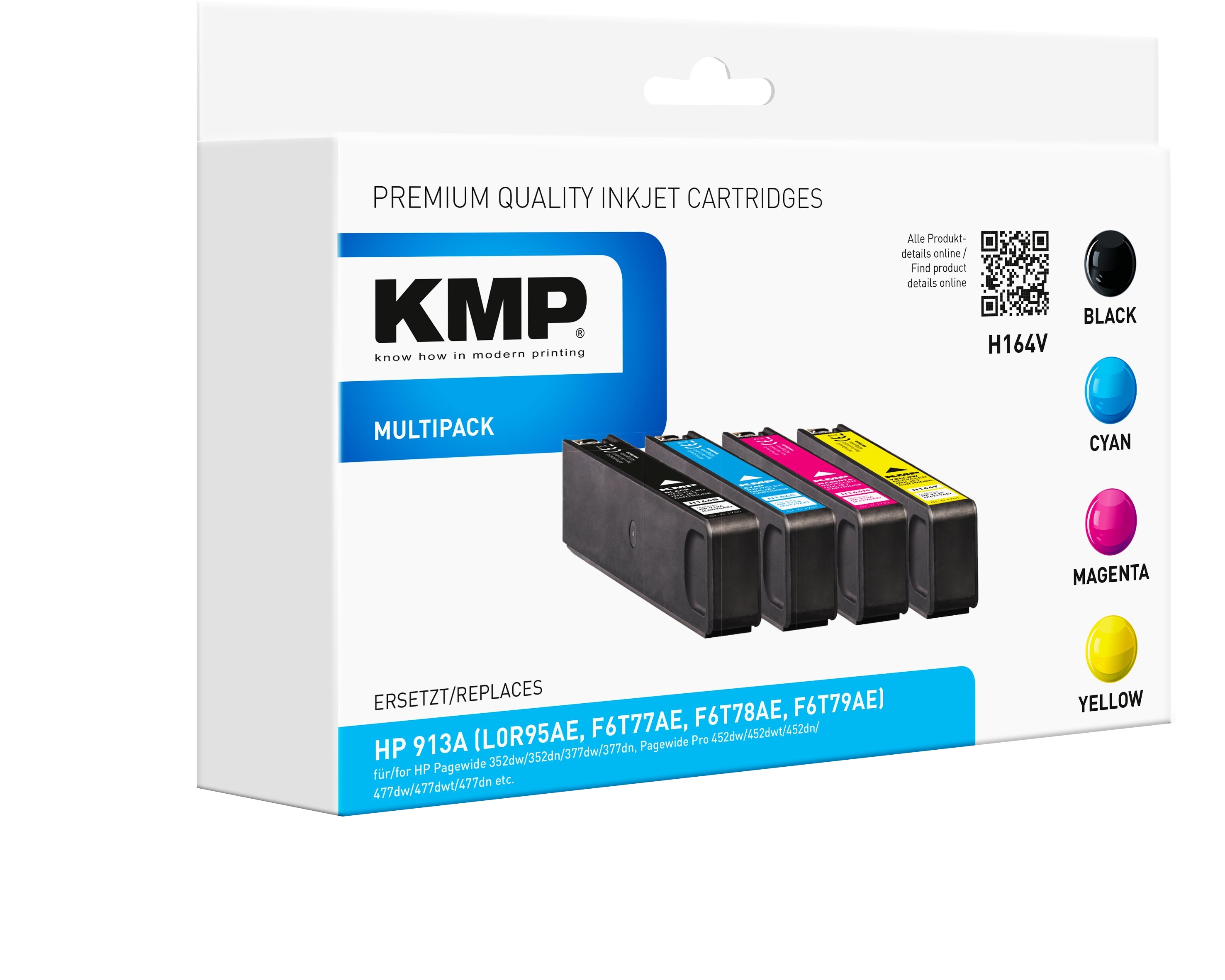 KMP Tintenpatronen Multipack H164V ersetzt HP913A