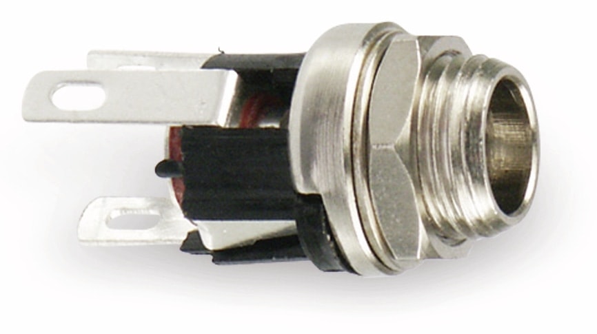 Einbau-Hohlbuchse, für Stecker 5,5/2,1 mm, Lötanschluss ECON CONNECT Einbau-Hohlbuchse, für Stecker 5,5/2,1 mm, Lötanschluss