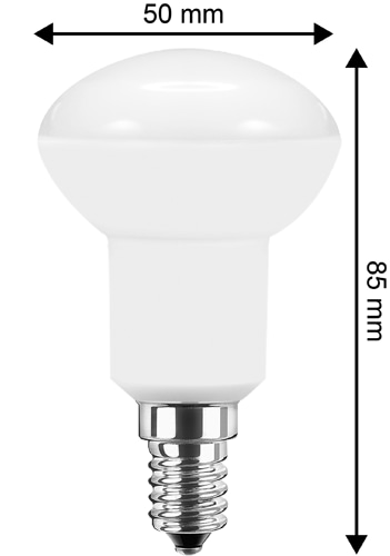 BLULAXA LED-SMD-Lampe, R50, EEK: F, E14, 5 W, 470 lm, 2700 K, 5 Stück
